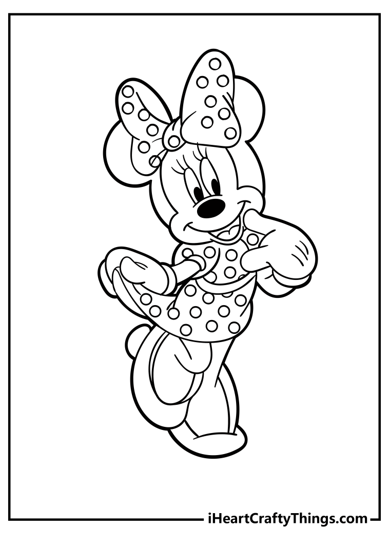 Minnie Mouse Coloring Pages (30 Free Printables)