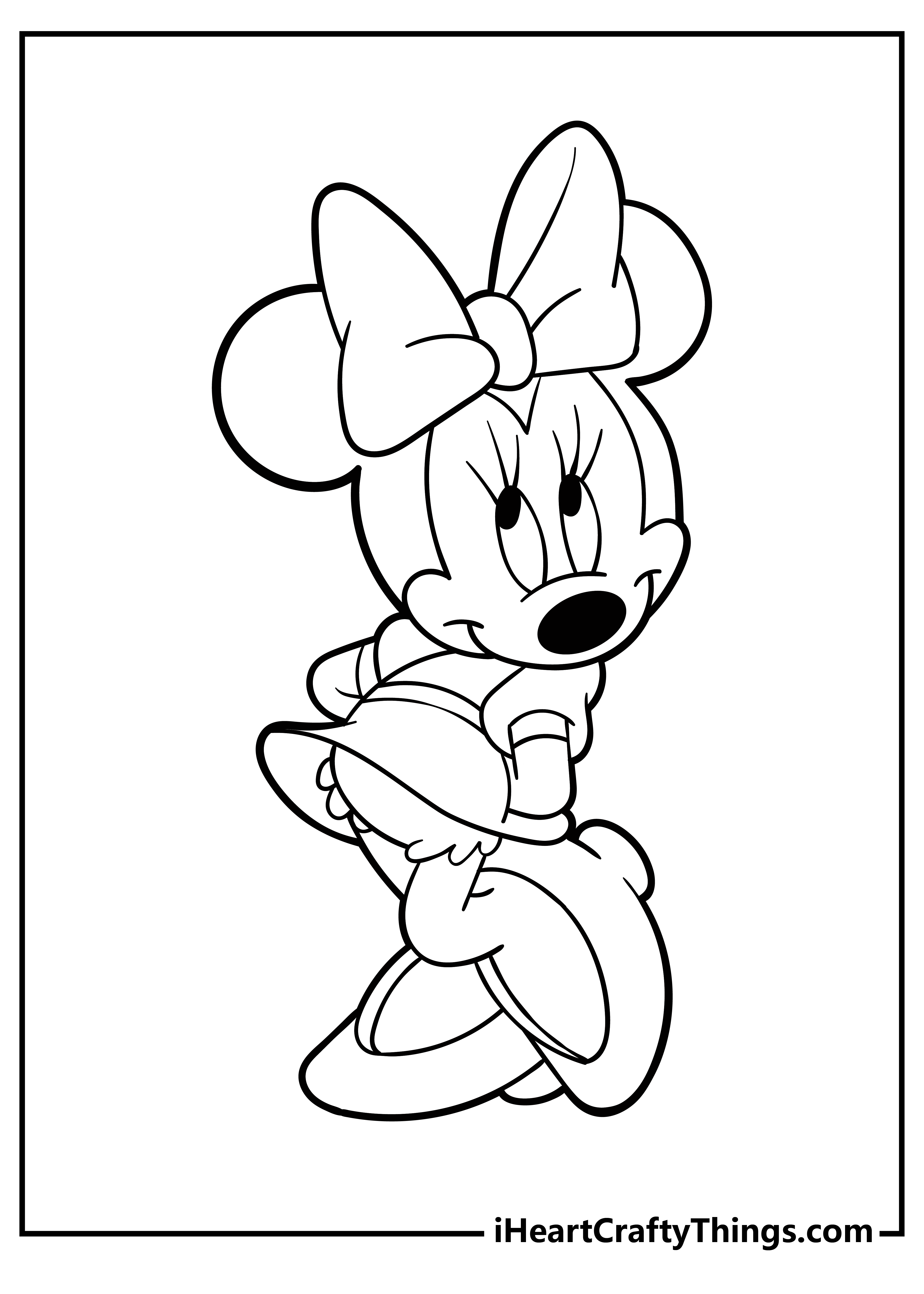 Transform Into A Coloring Master: Minnie Mouse Coloring Pages For Coloring Enthusiasts!