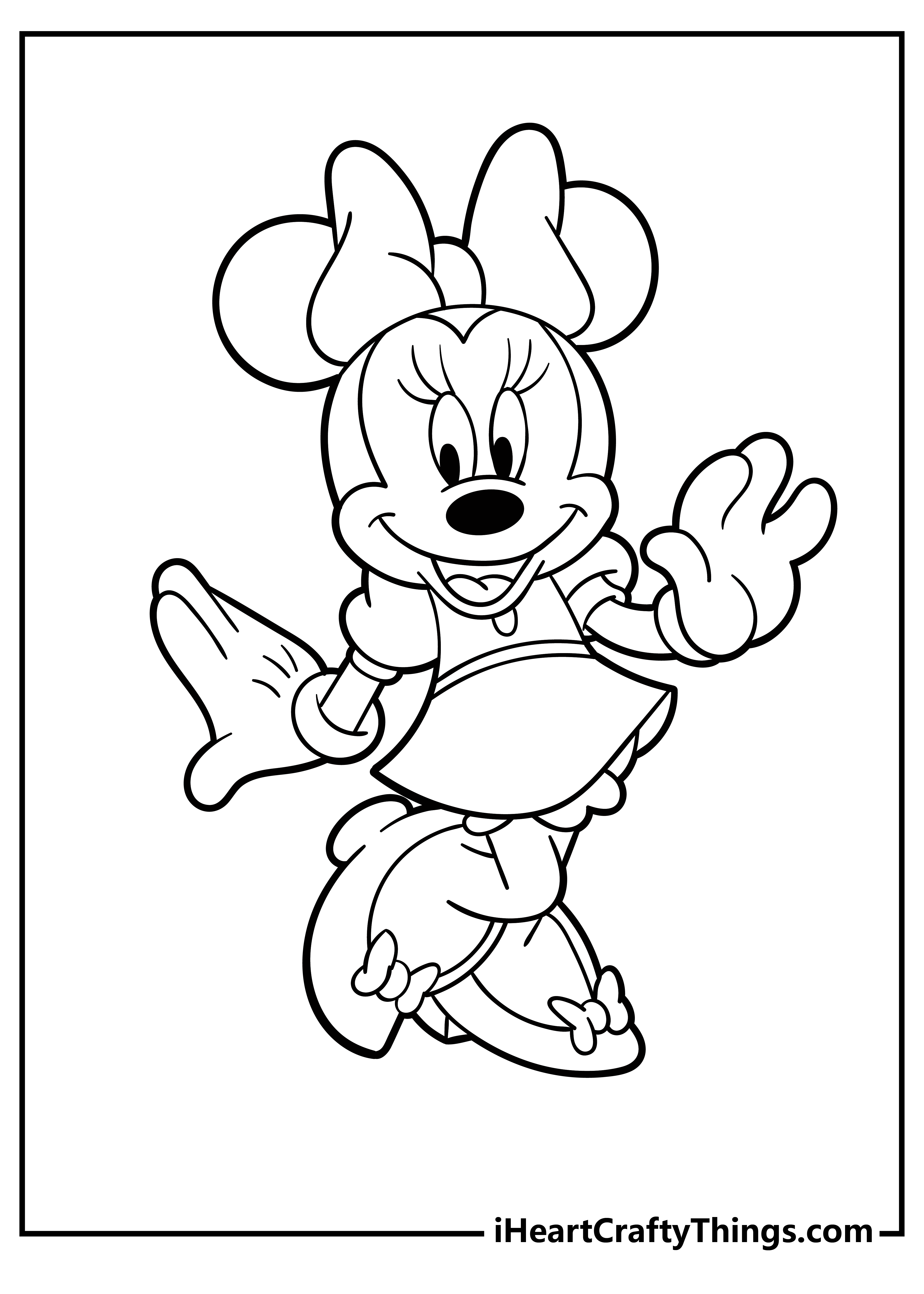 The Ultimate Coloring Challenge: Minnie Mouse Coloring Pages For The True Coloring Connoisseur!