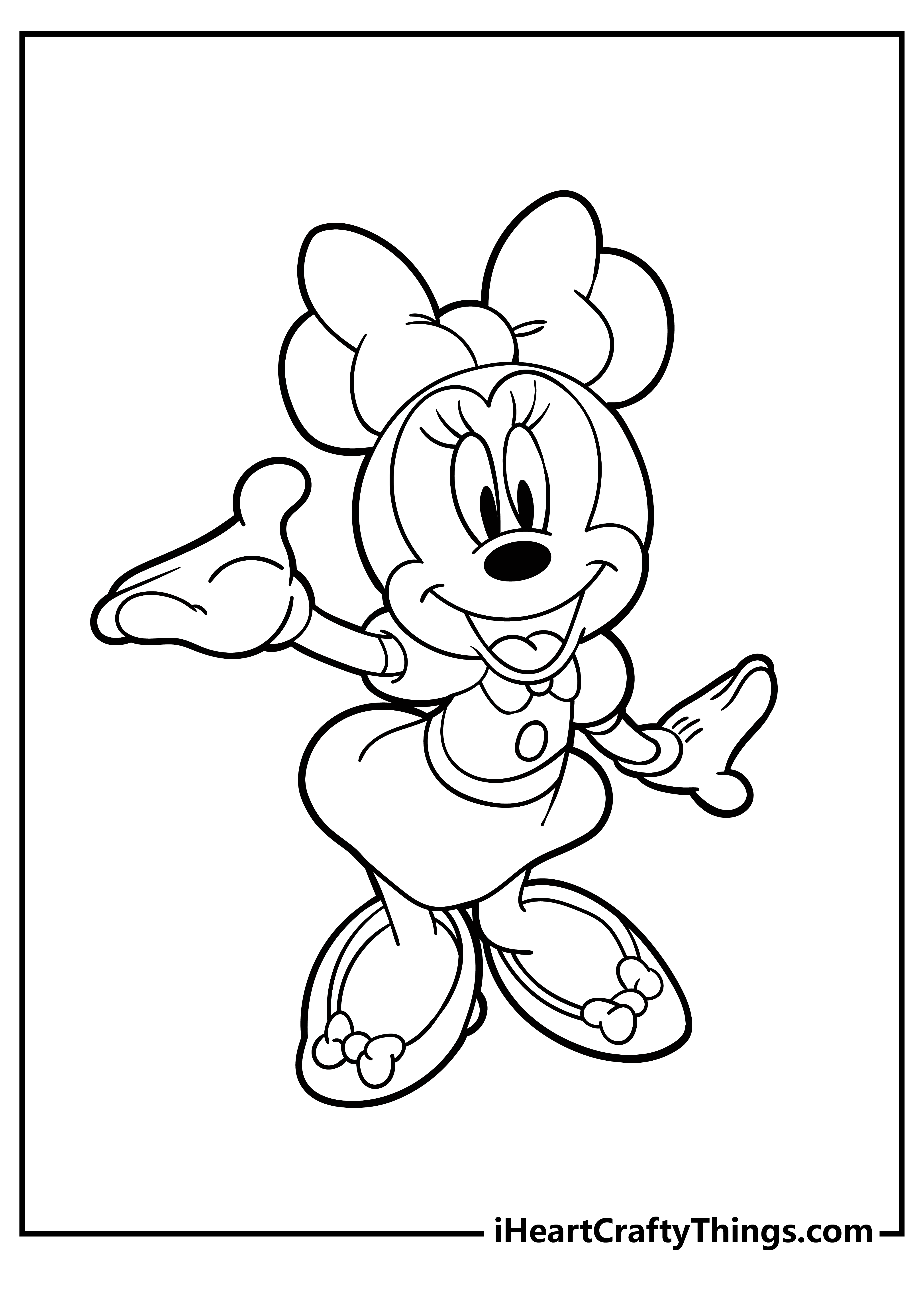 minnie mouse coloring pages