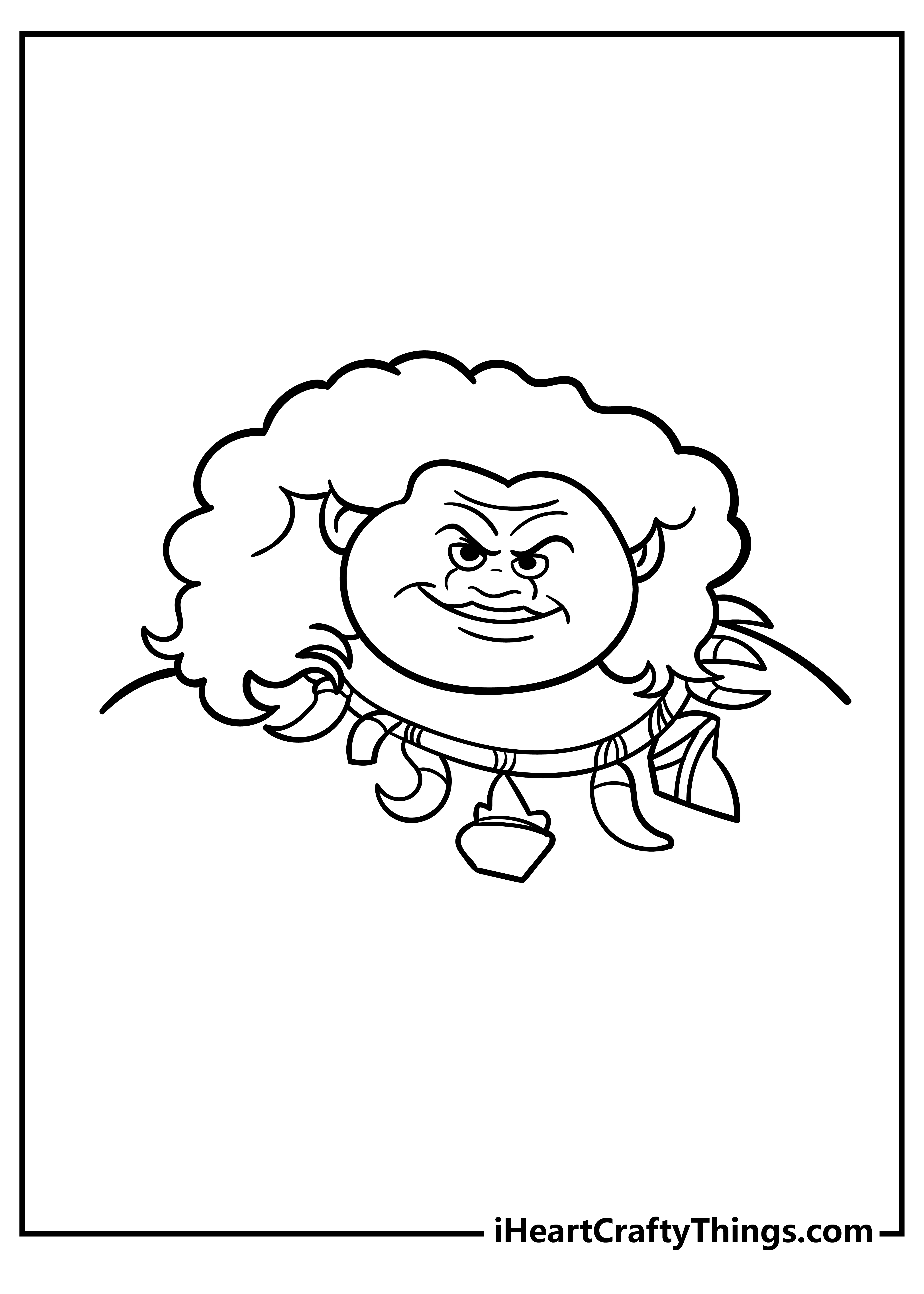 Coloring Pages Moana Maui