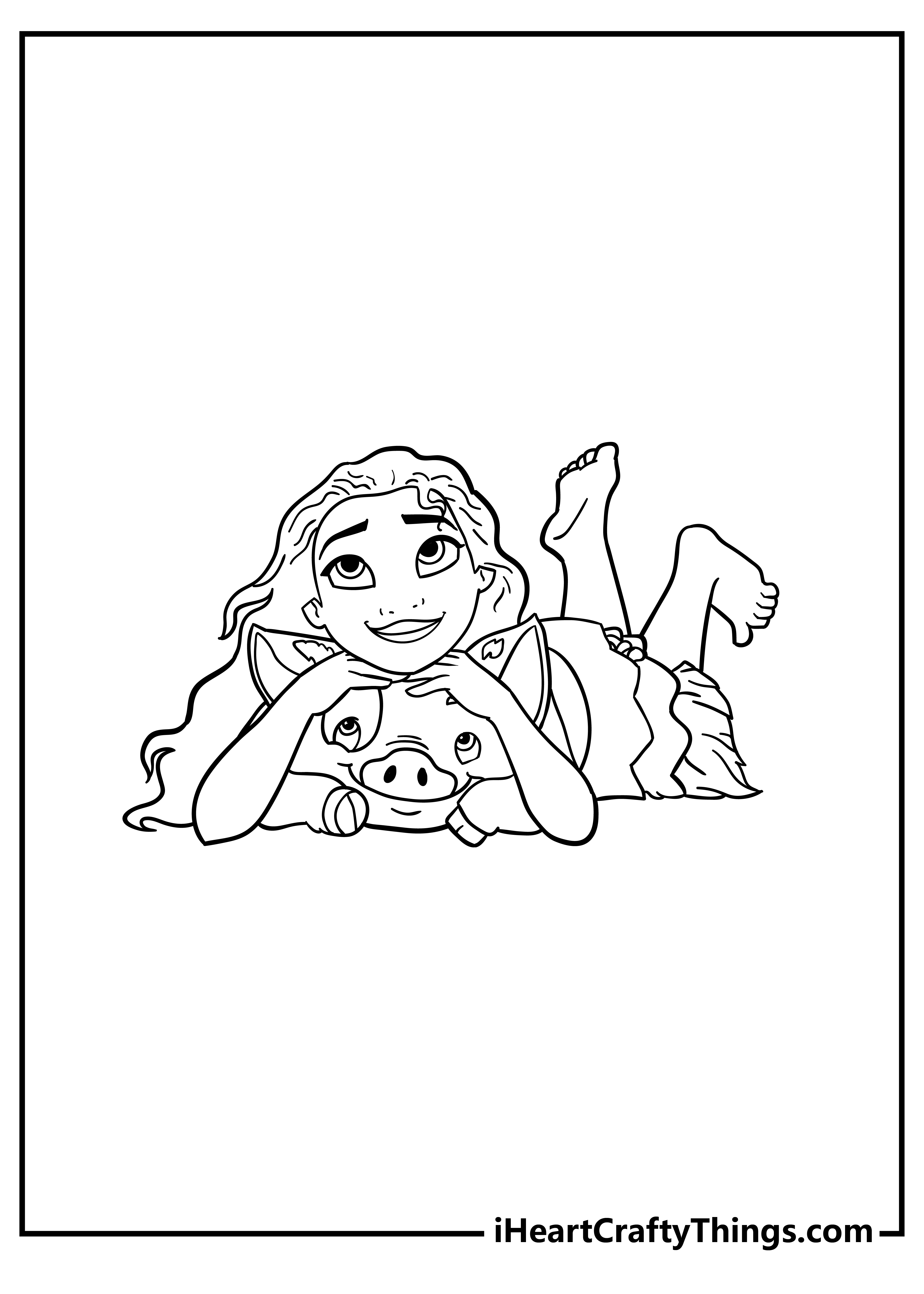 Moana Coloring Pages for adults free printable