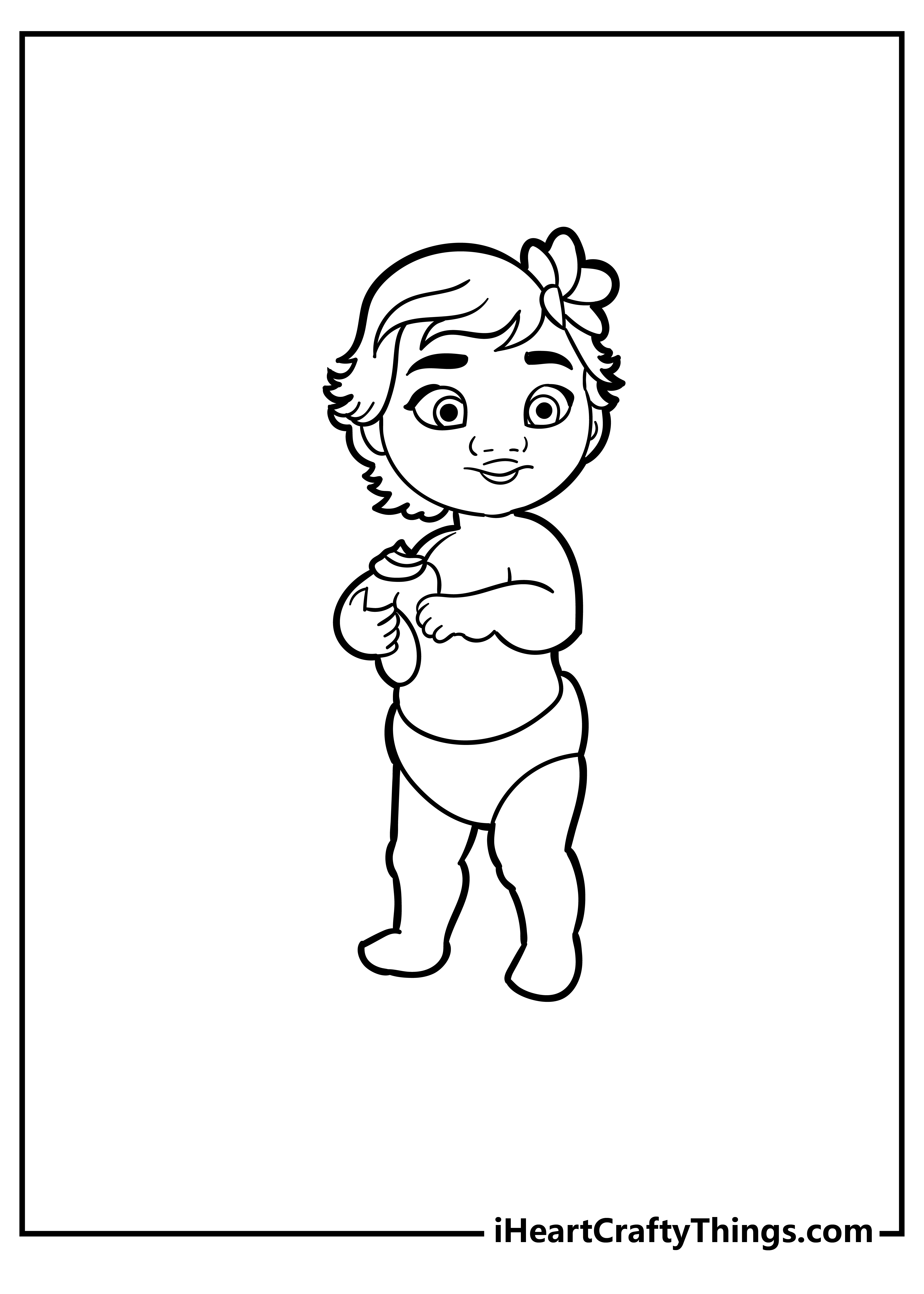 Moana Coloring Pages for preschoolers free printable