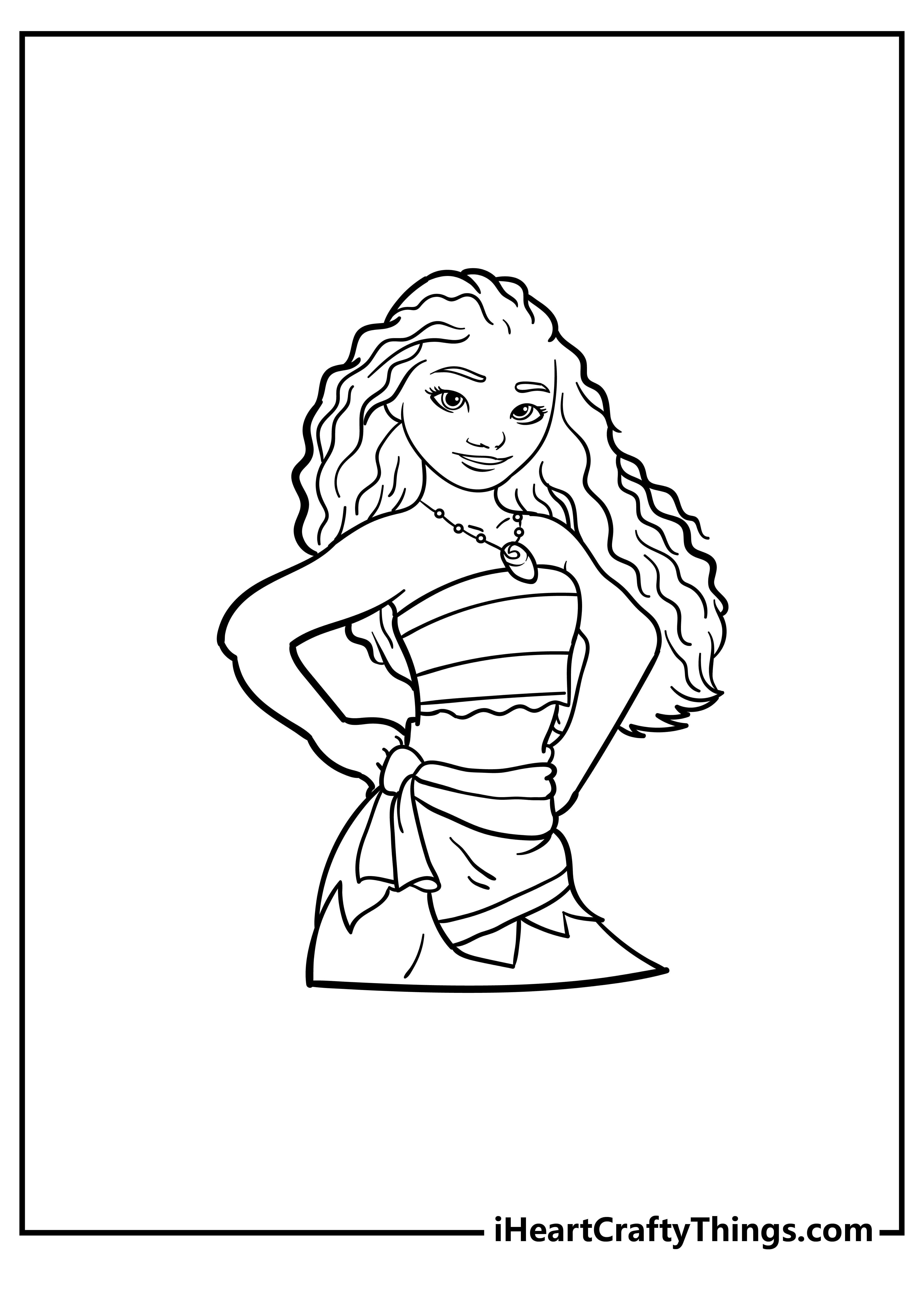 Moana Coloring Pages for preschoolers free printable
