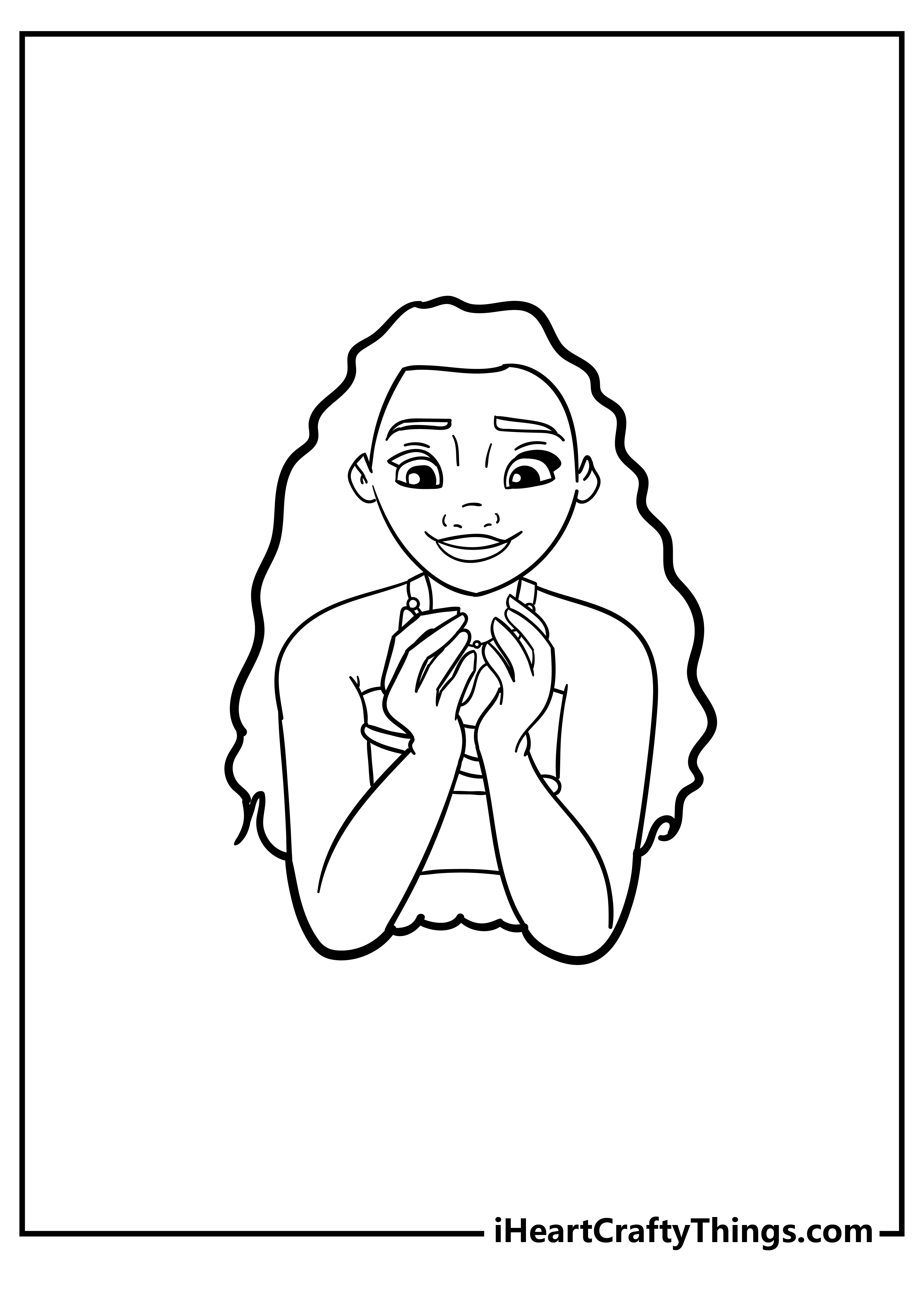 Moana Coloring Book for kids free printable