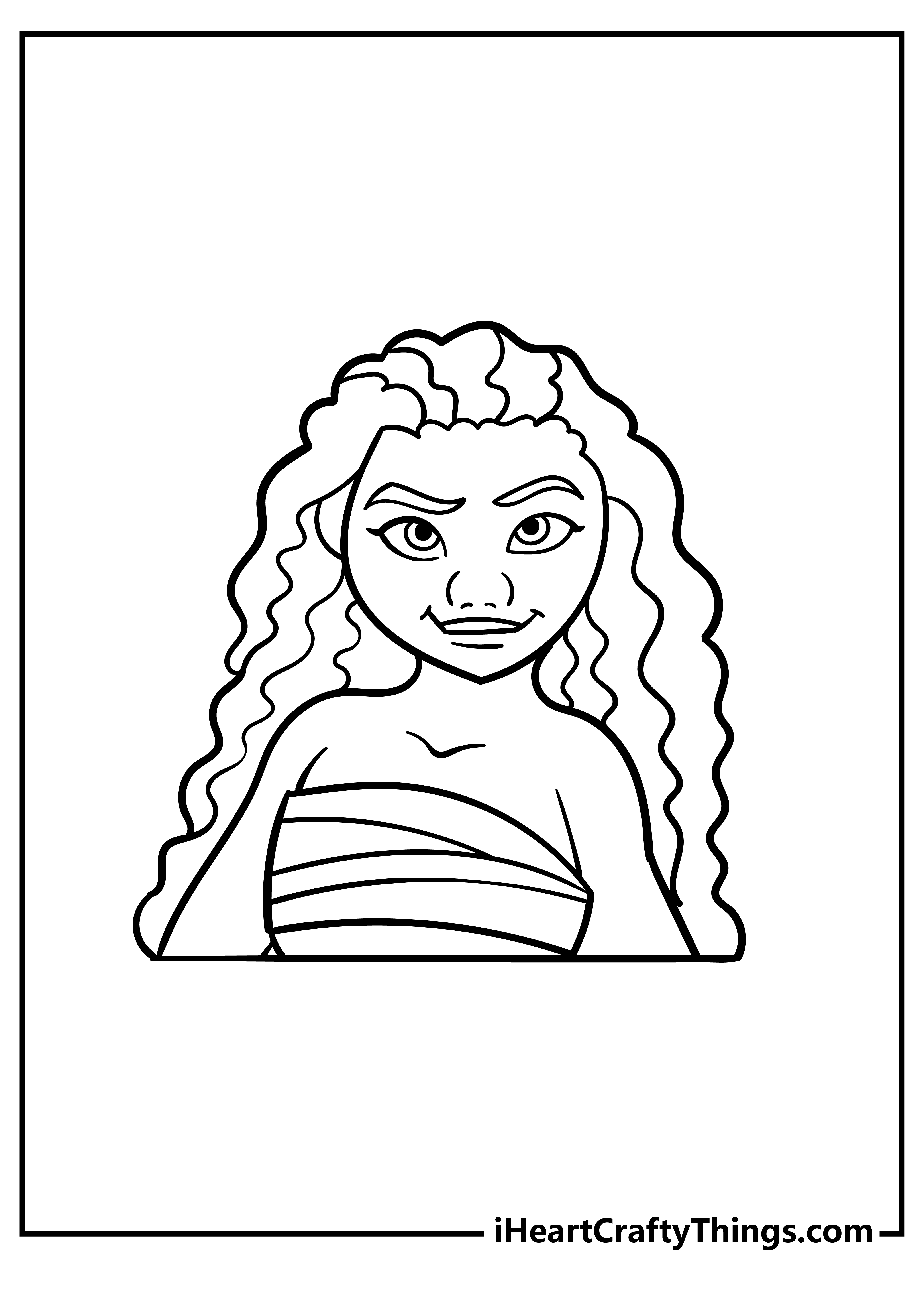 Moana Coloring Sheet for children free download