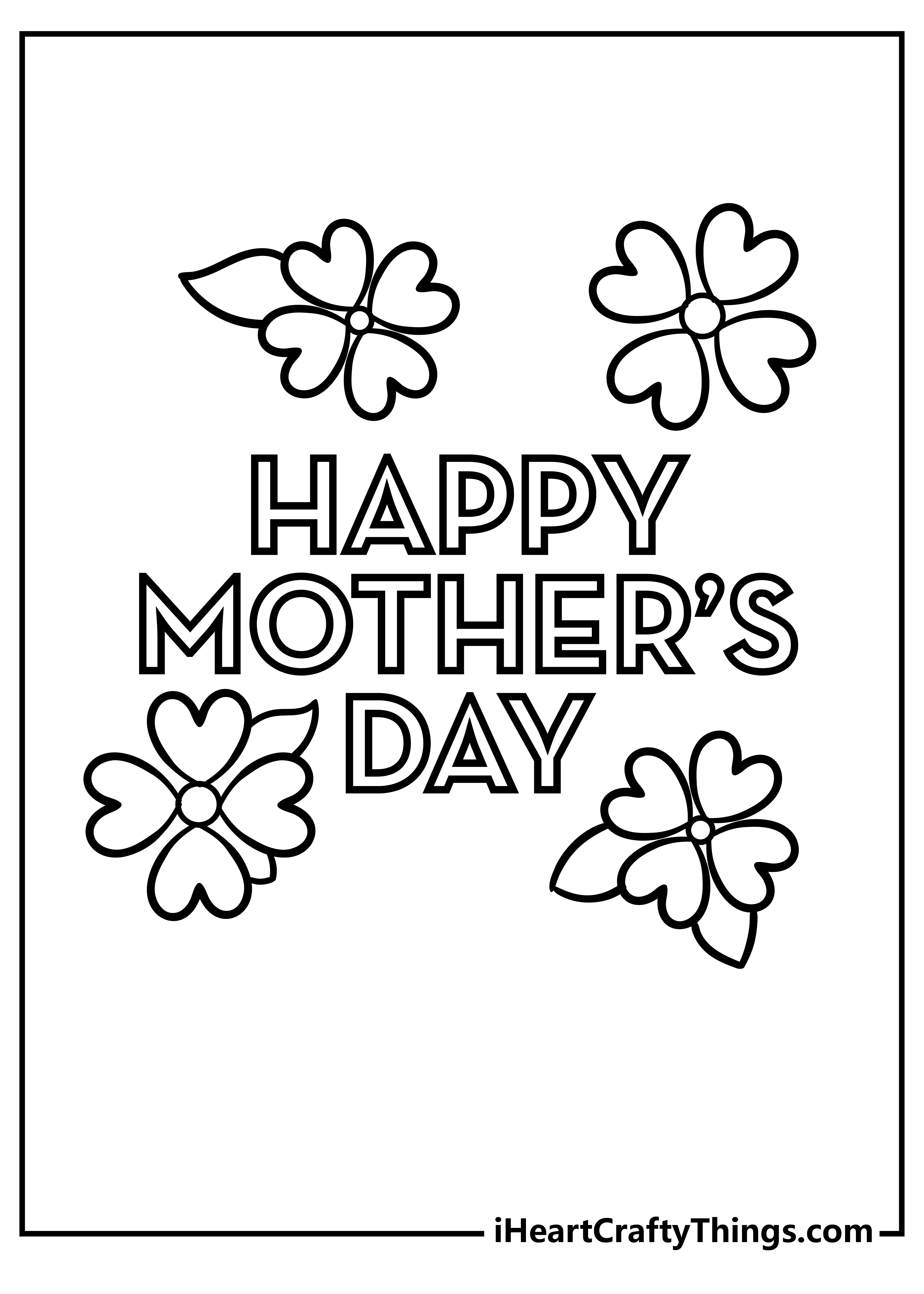 Mother’s Day Coloring Pages for kids free download