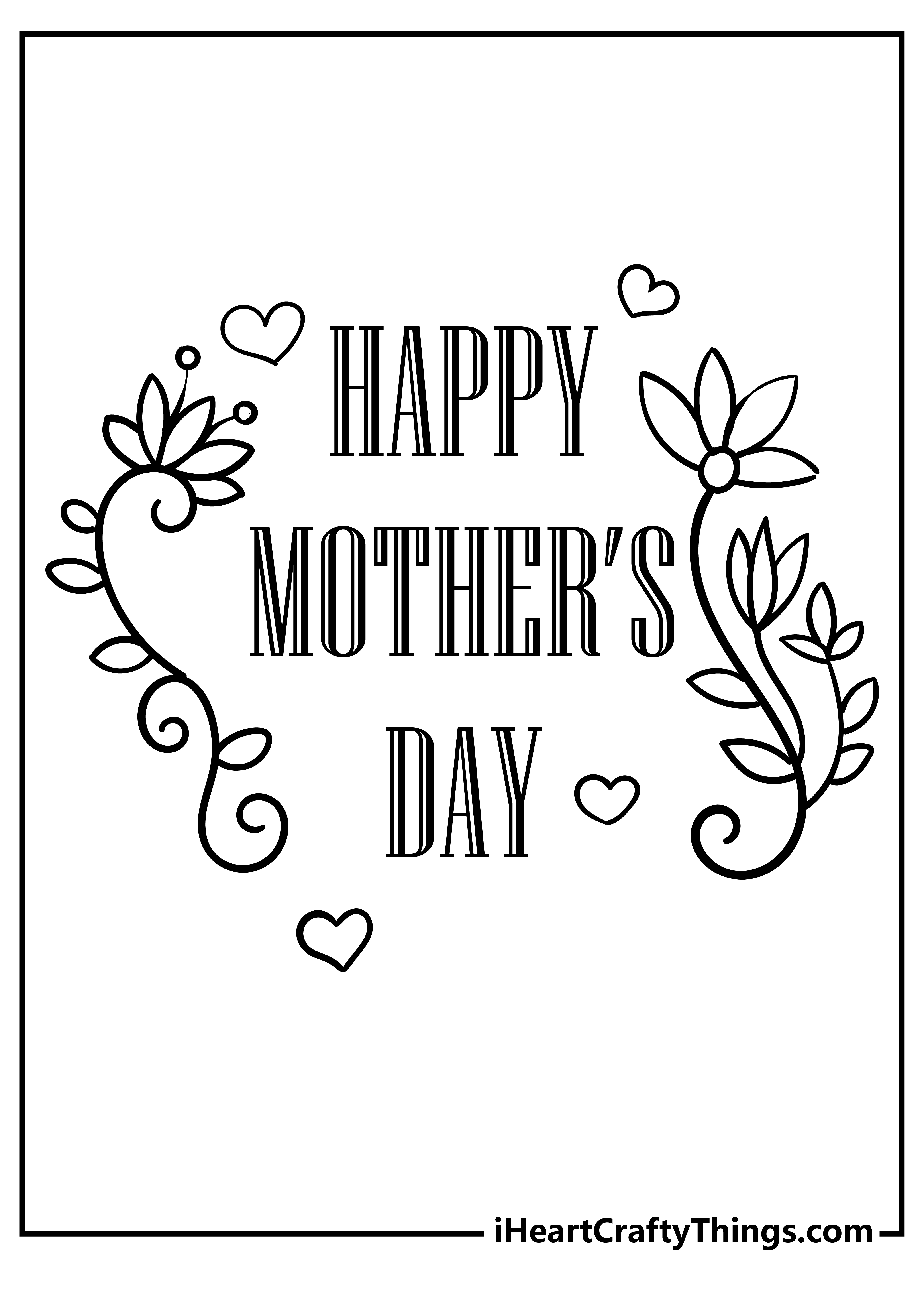 Mother’s Day Coloring Pages for adults free printable