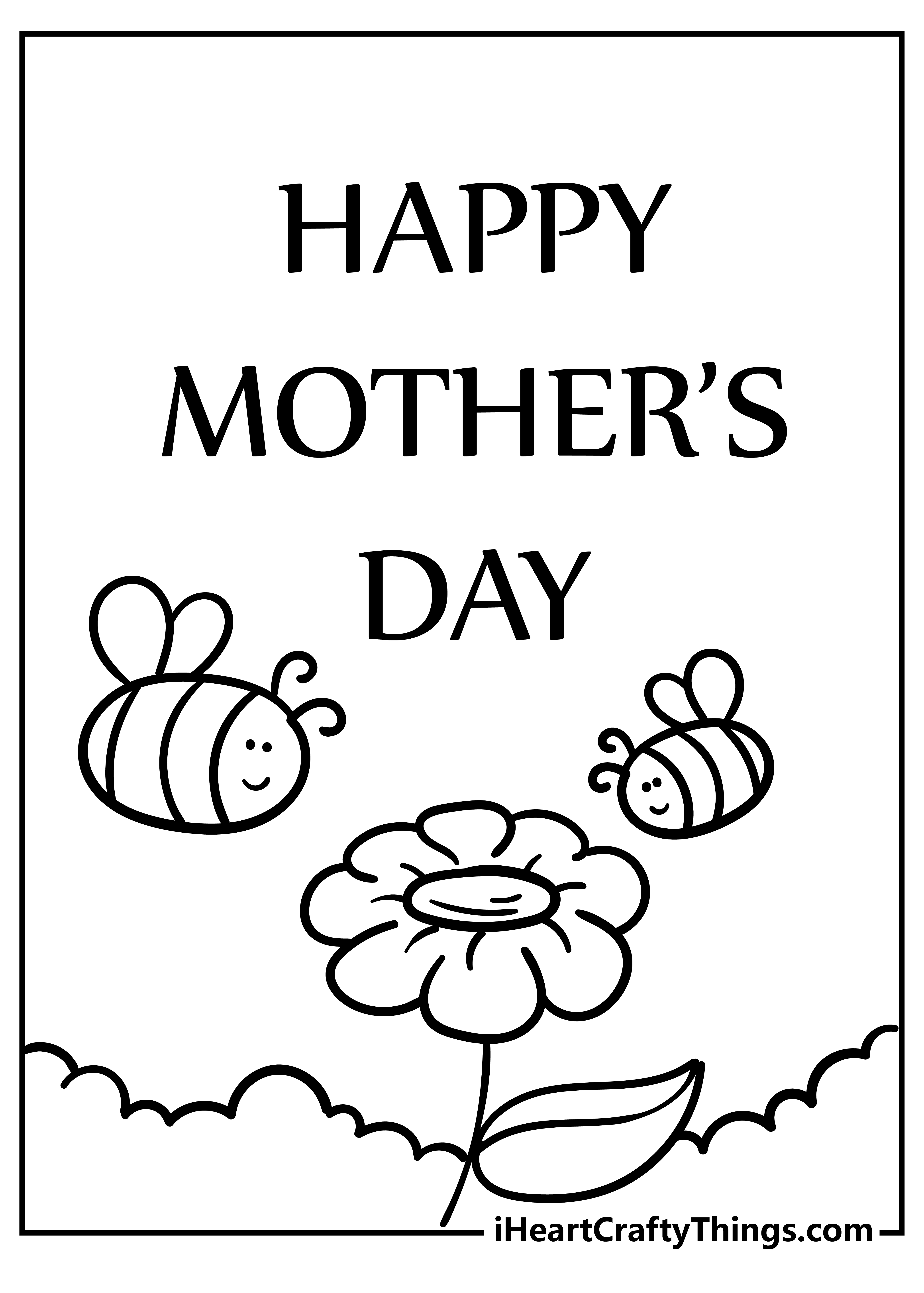 Mother’s Day Coloring Pages free pdf download