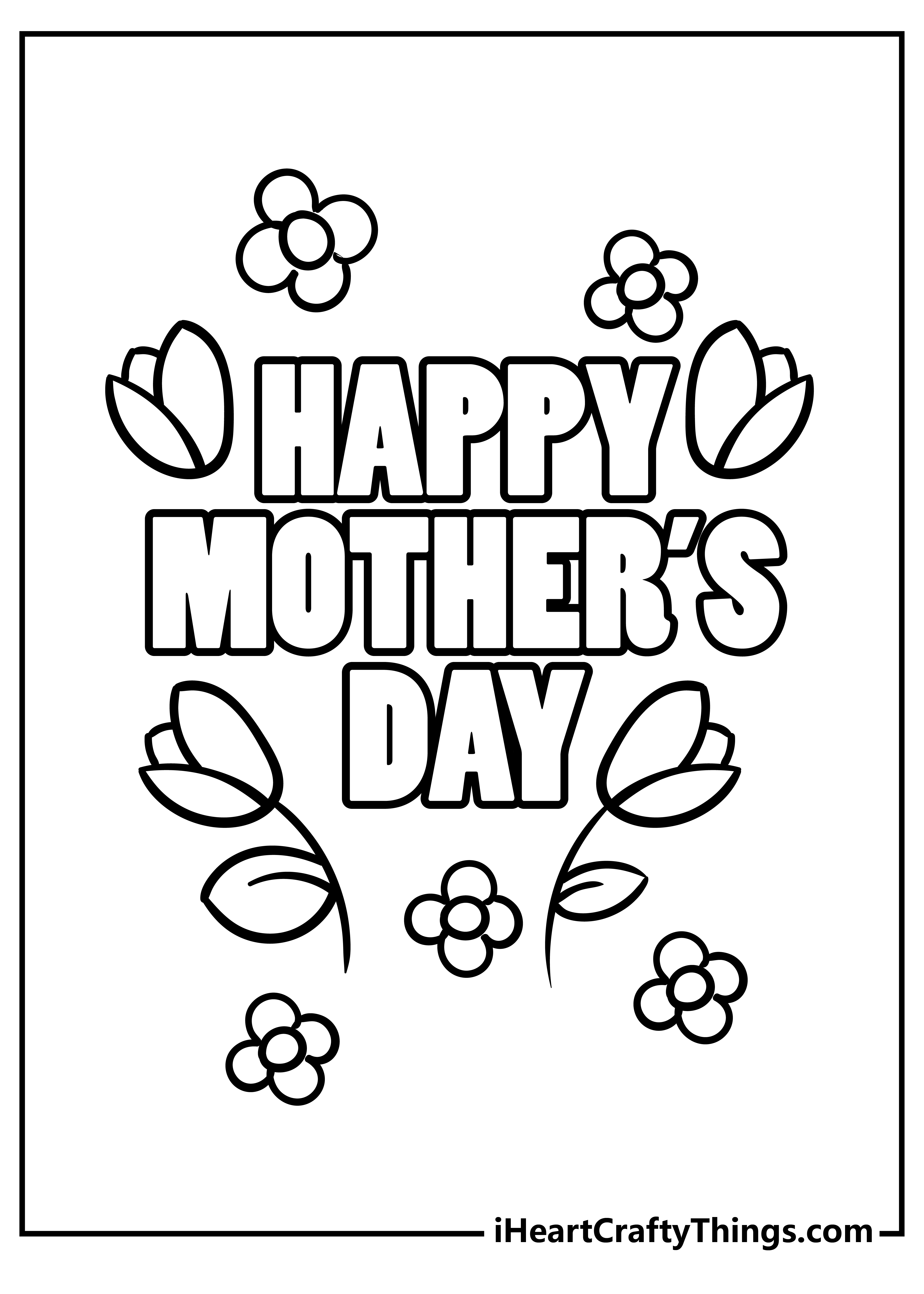 Mother’s Day Coloring Pages for preschoolers free printable