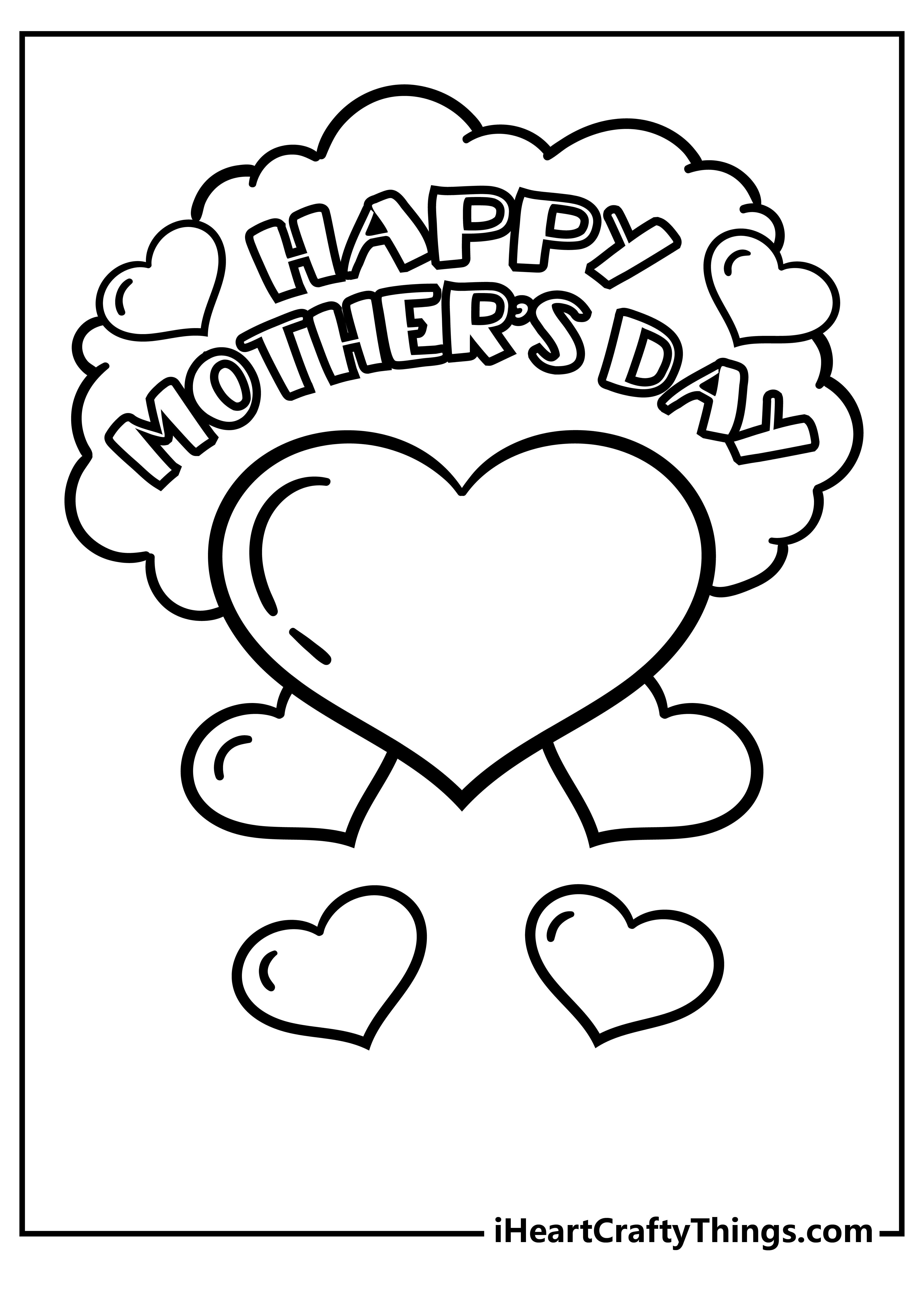 Mother’s Day Coloring Book free printable