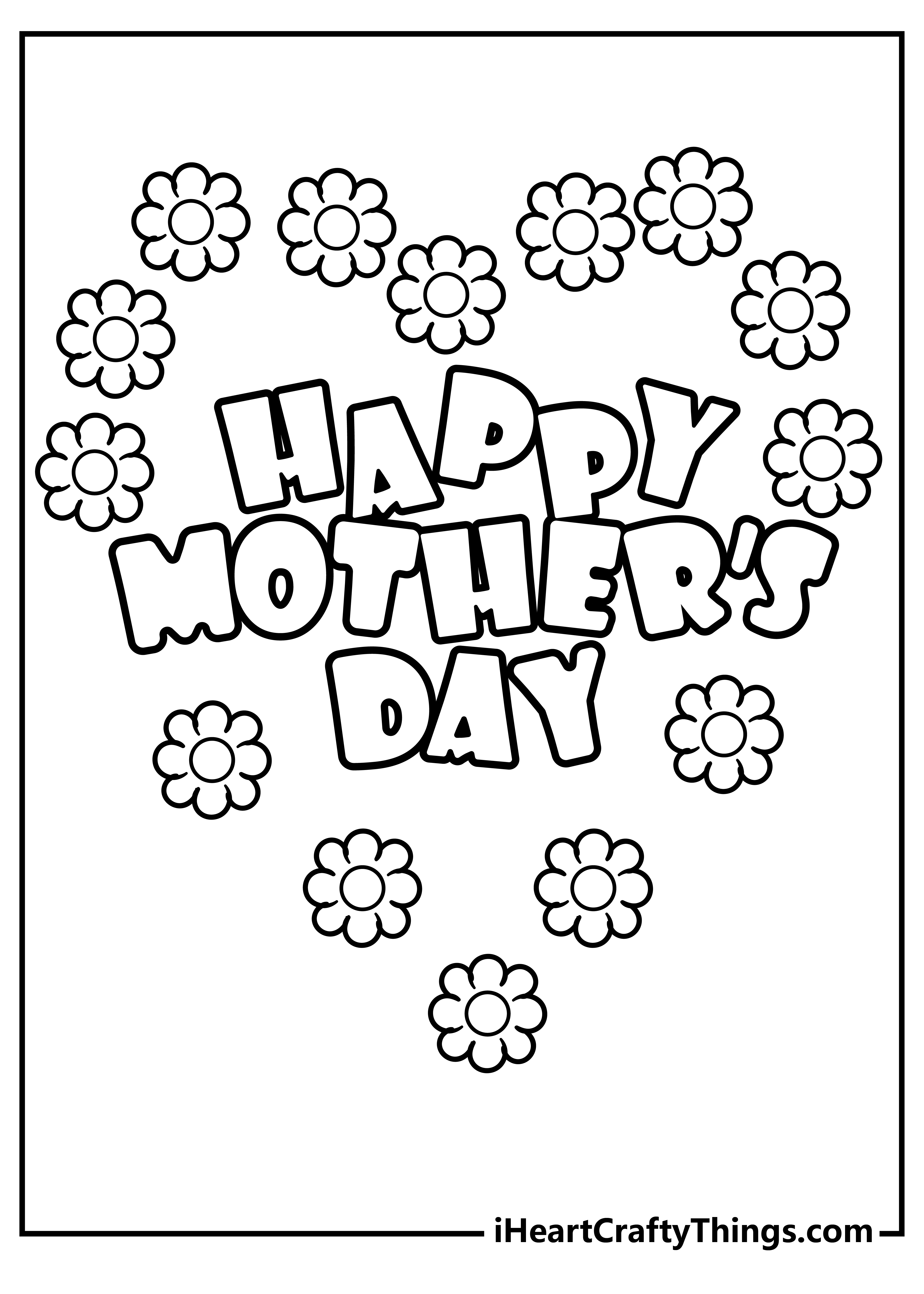Mother’s Day Coloring Book for adults free download