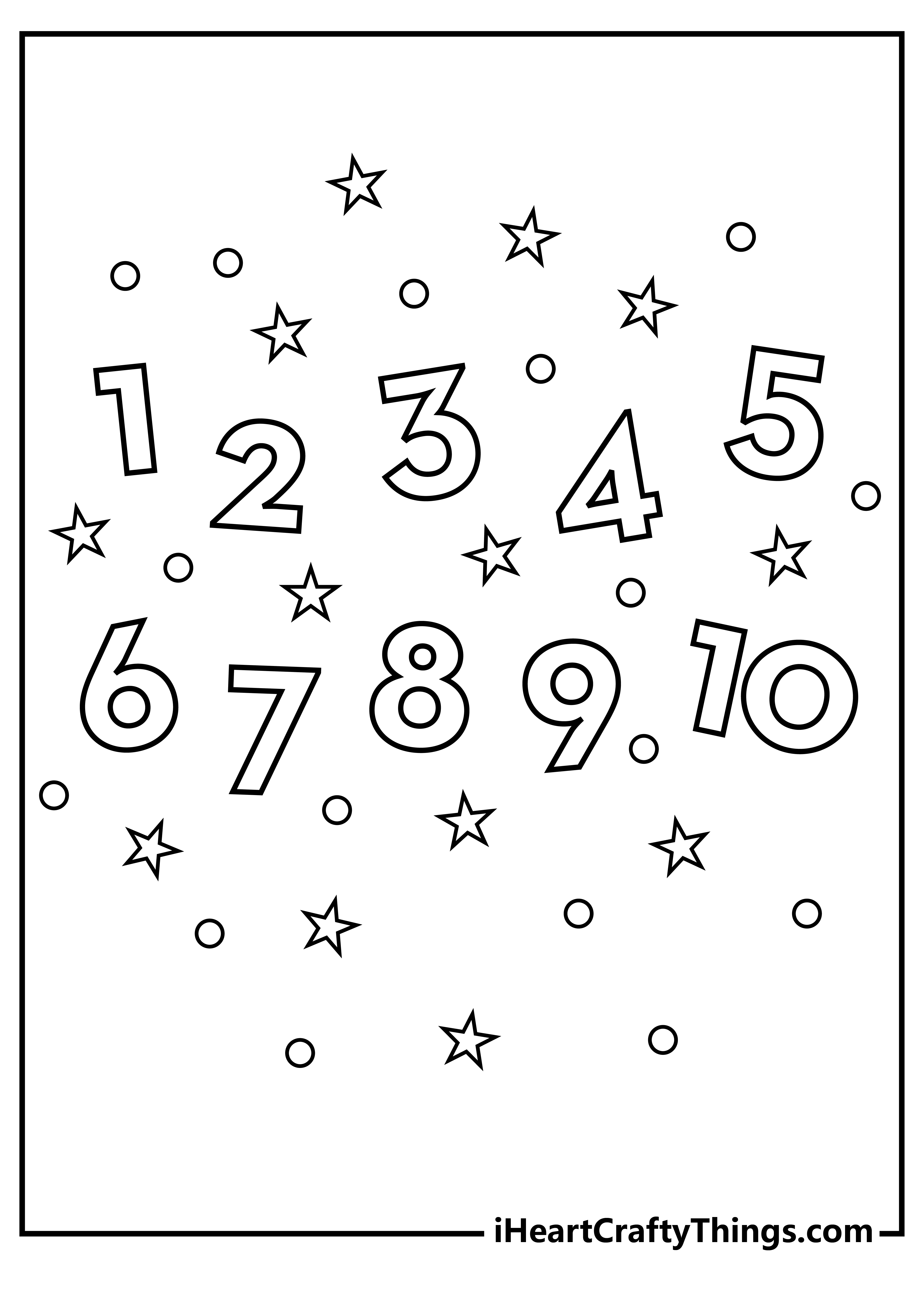 30 Number Coloring Pages 100 Free Printable PDF Sheets One For All