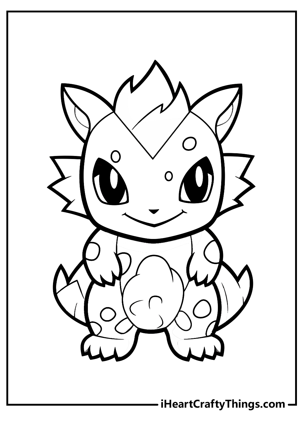 black-and-white pokemon coloring page