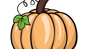 how to draw a cartoon pumpkin image