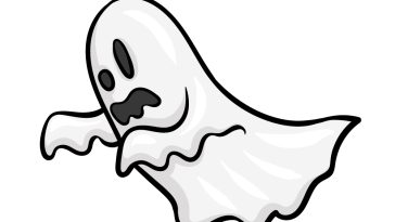 how to draw a cartoon ghost image