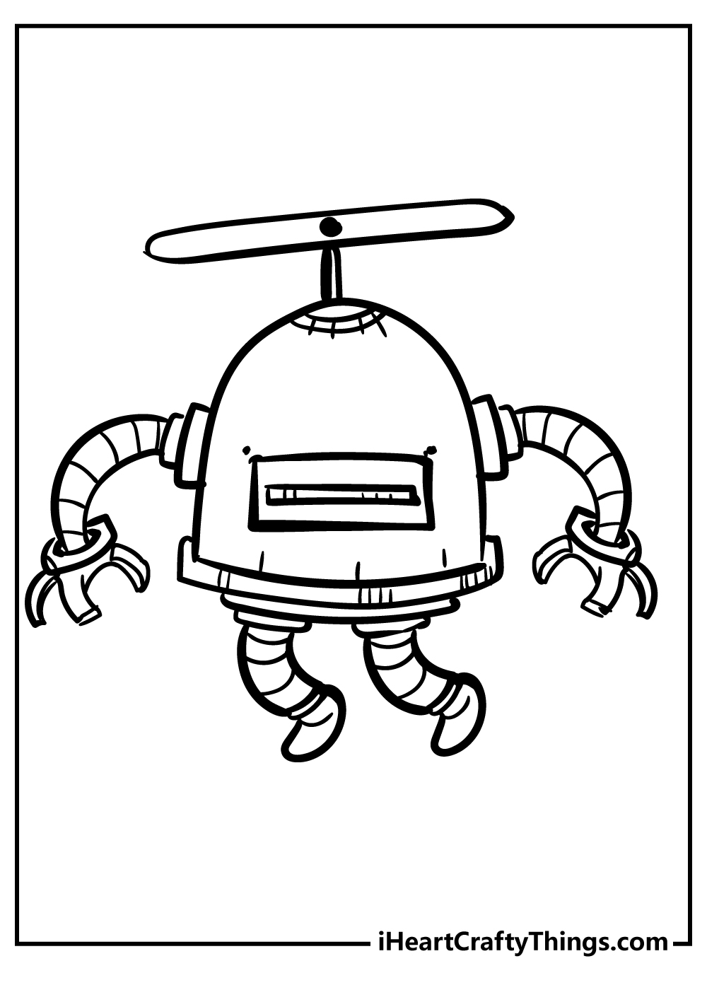 Robot coloring pages free printable