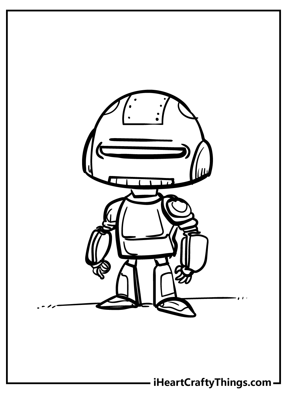 Robot coloring pages free printable