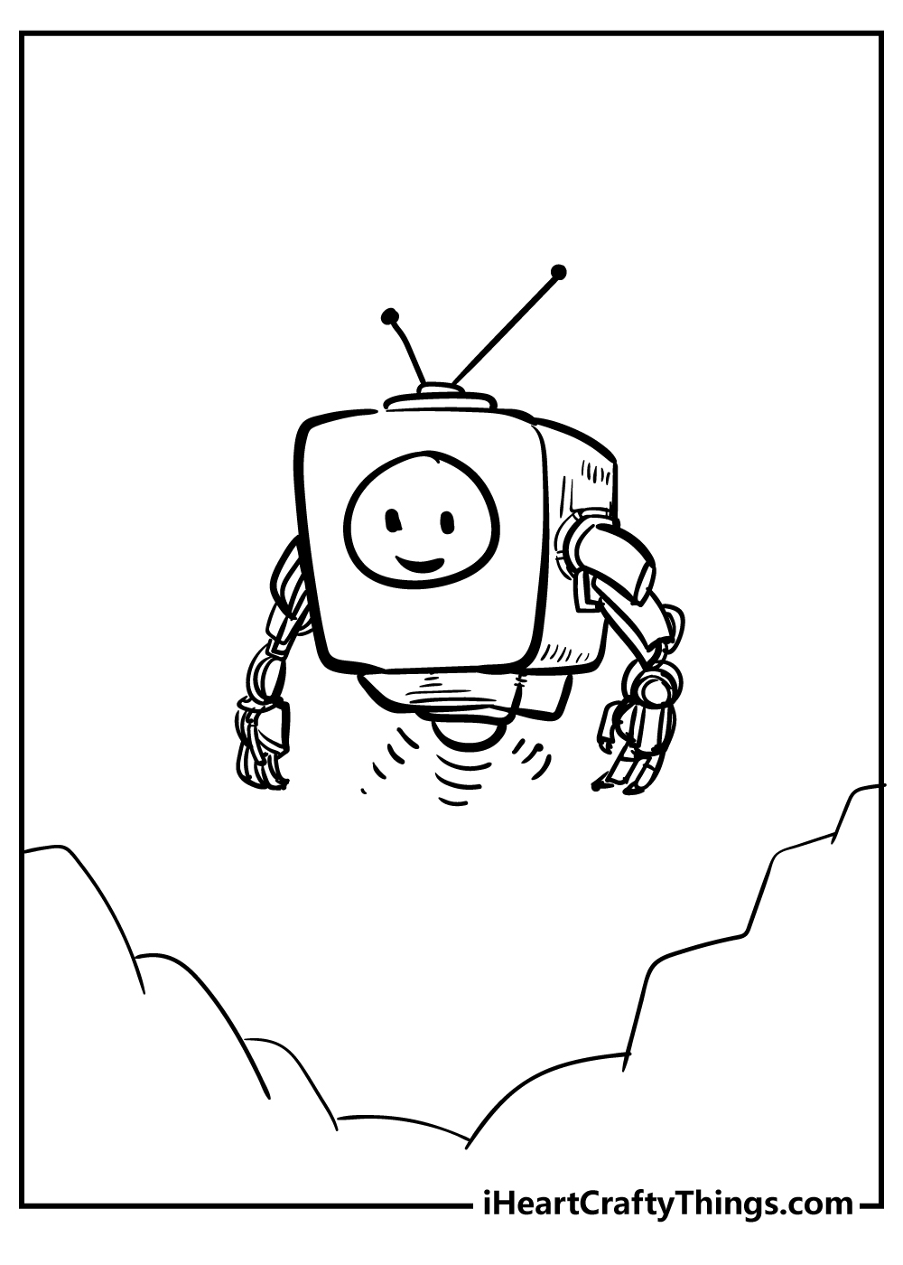 Robot coloring pages free printable