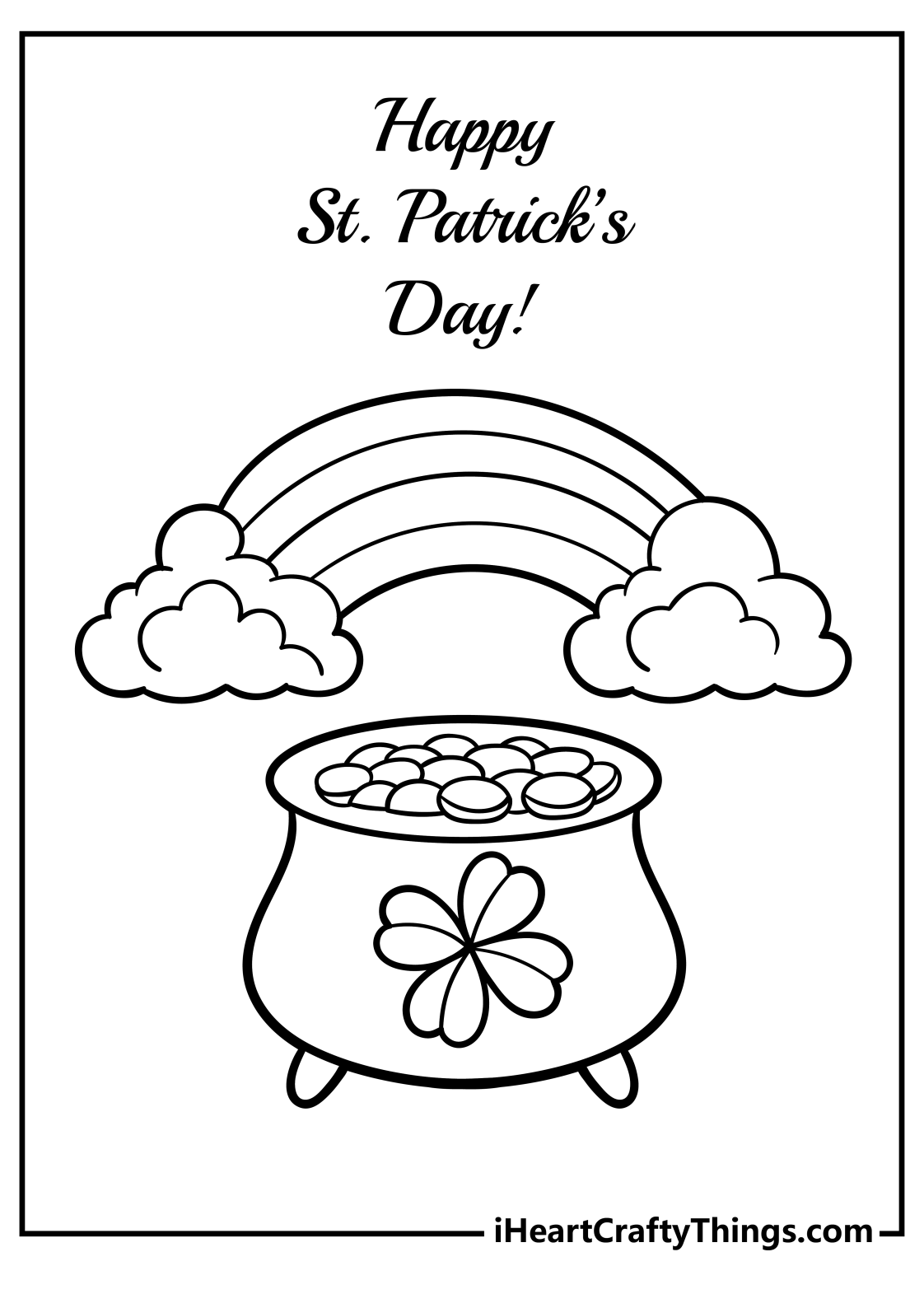 St Patricks Day Coloring Pages 2024 (100 Free Printables)