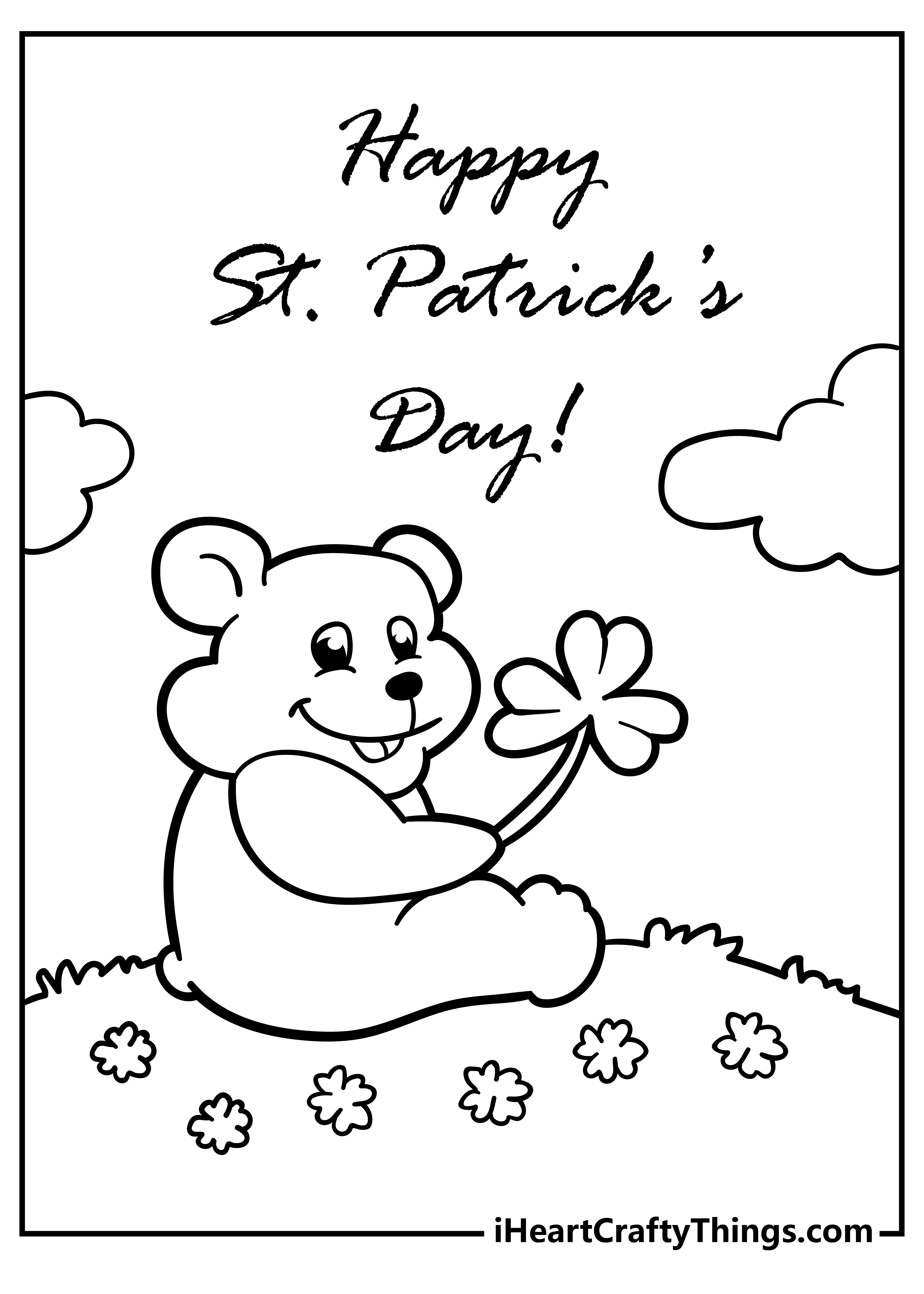 St Patrick’s Day Coloring Pages for kids free download
