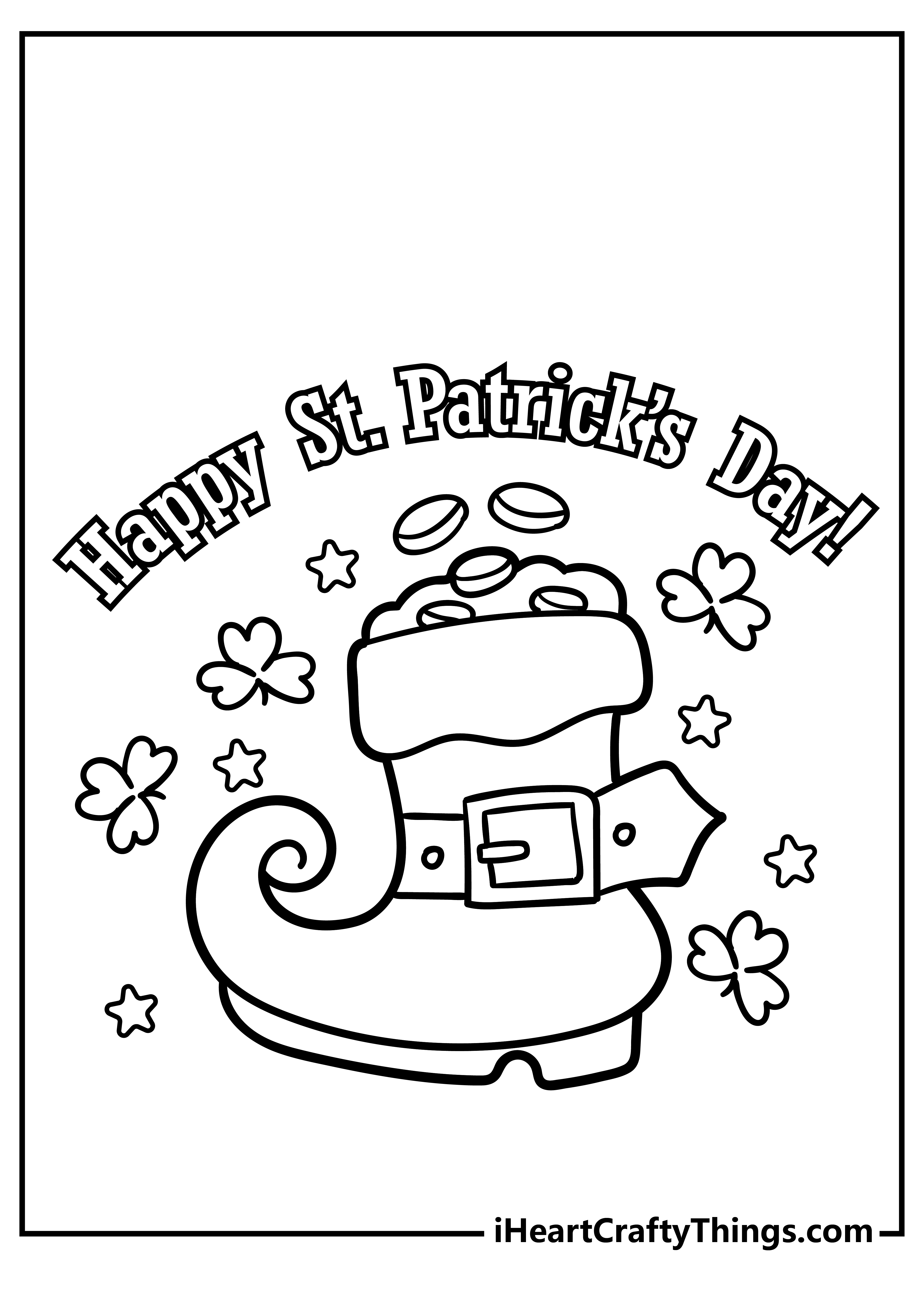 St Patrick’s Day Coloring Pages free pdf download