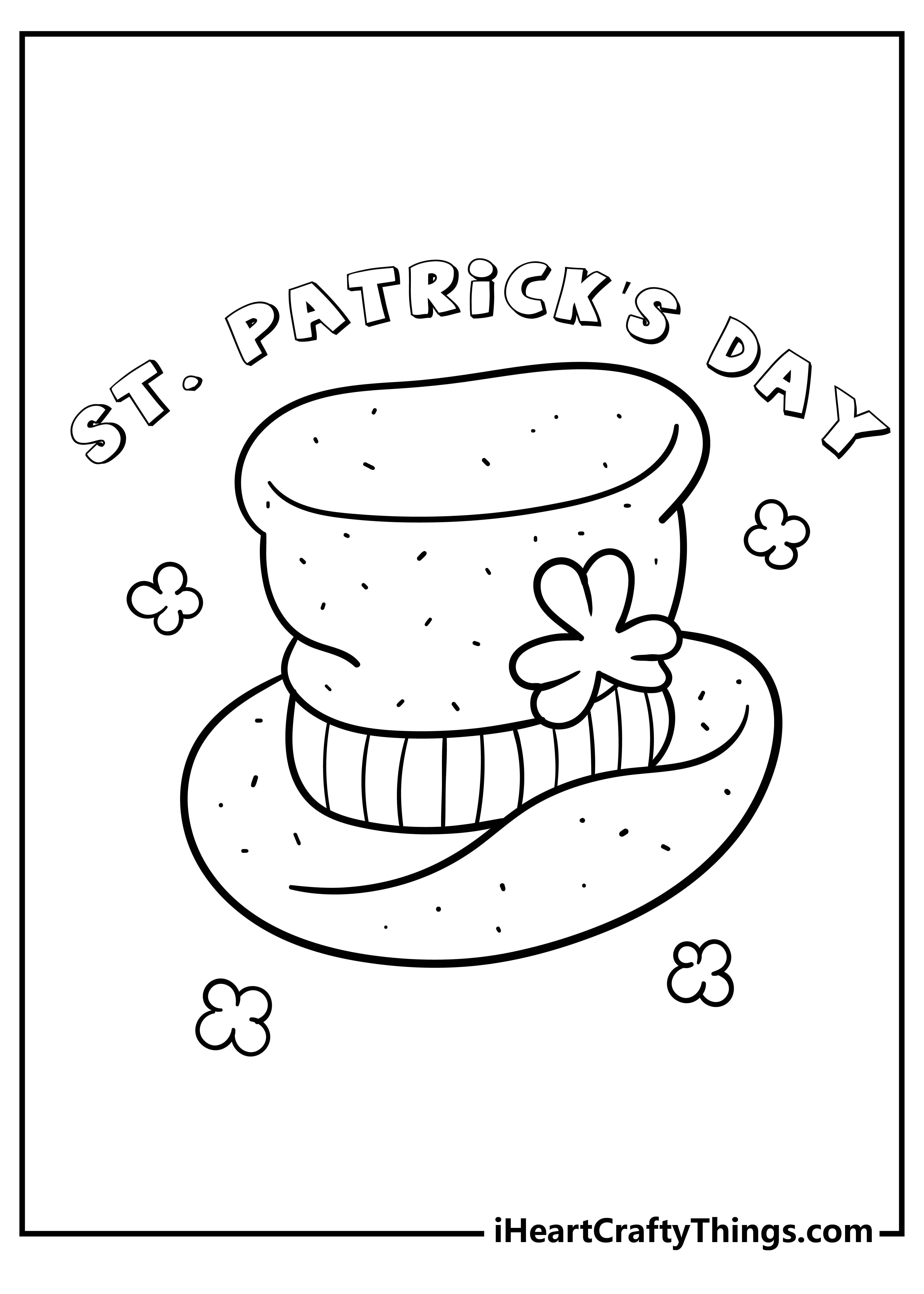 St Patrick’s Day Coloring Book free printable