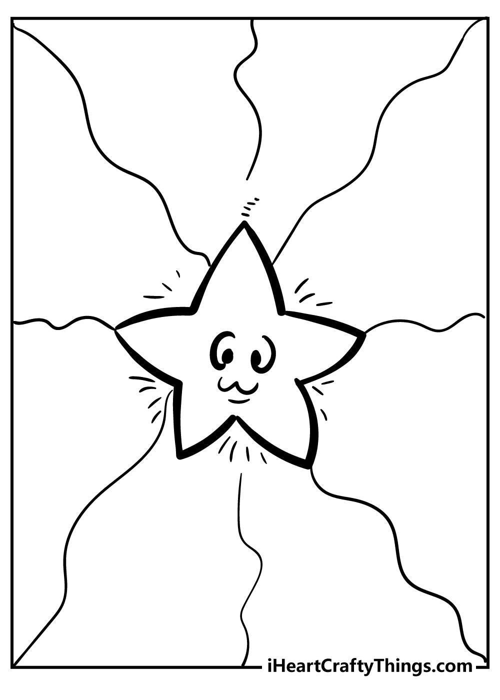 Star coloring pages free printable