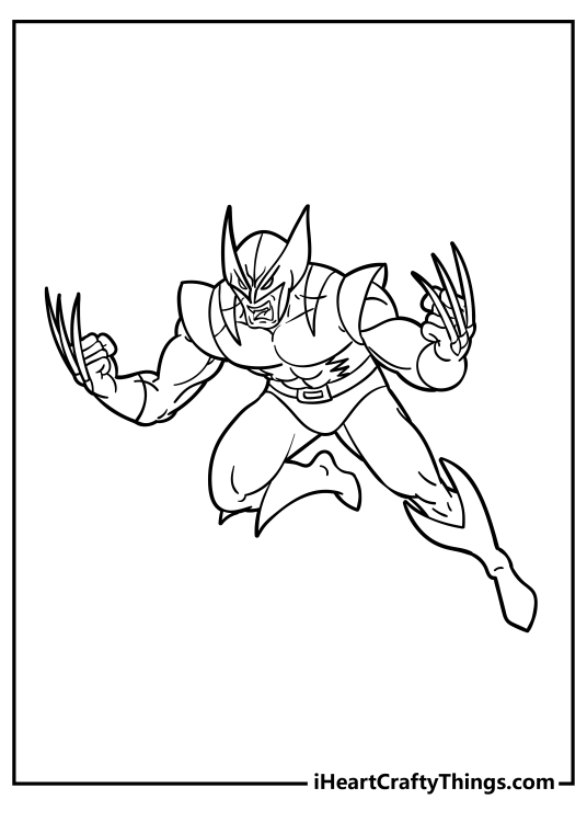 Superheroes Coloring Pages for preschoolers free printable