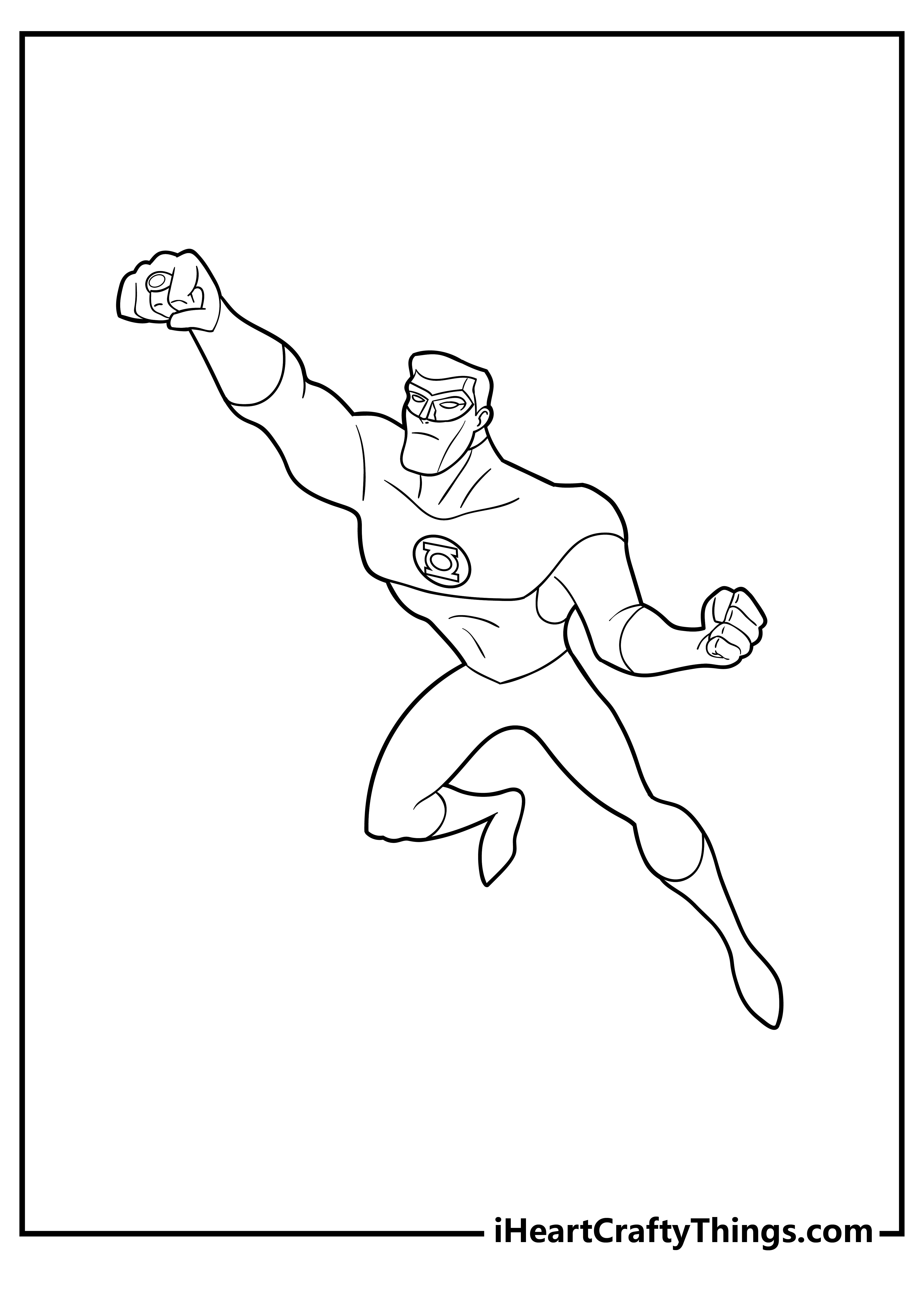 Superheroes Coloring Pages for preschoolers free printable