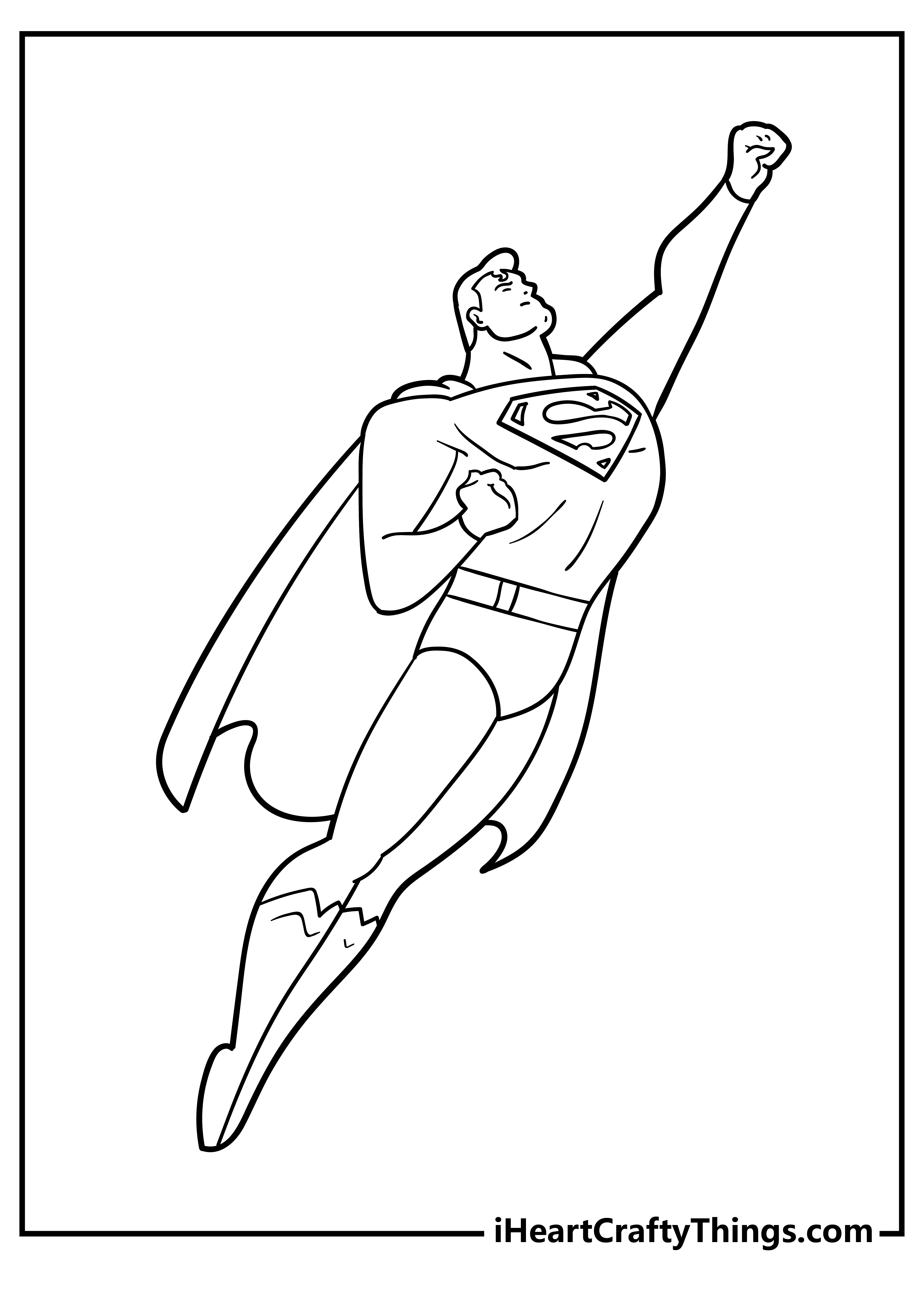Superheroes Coloring Book free printable