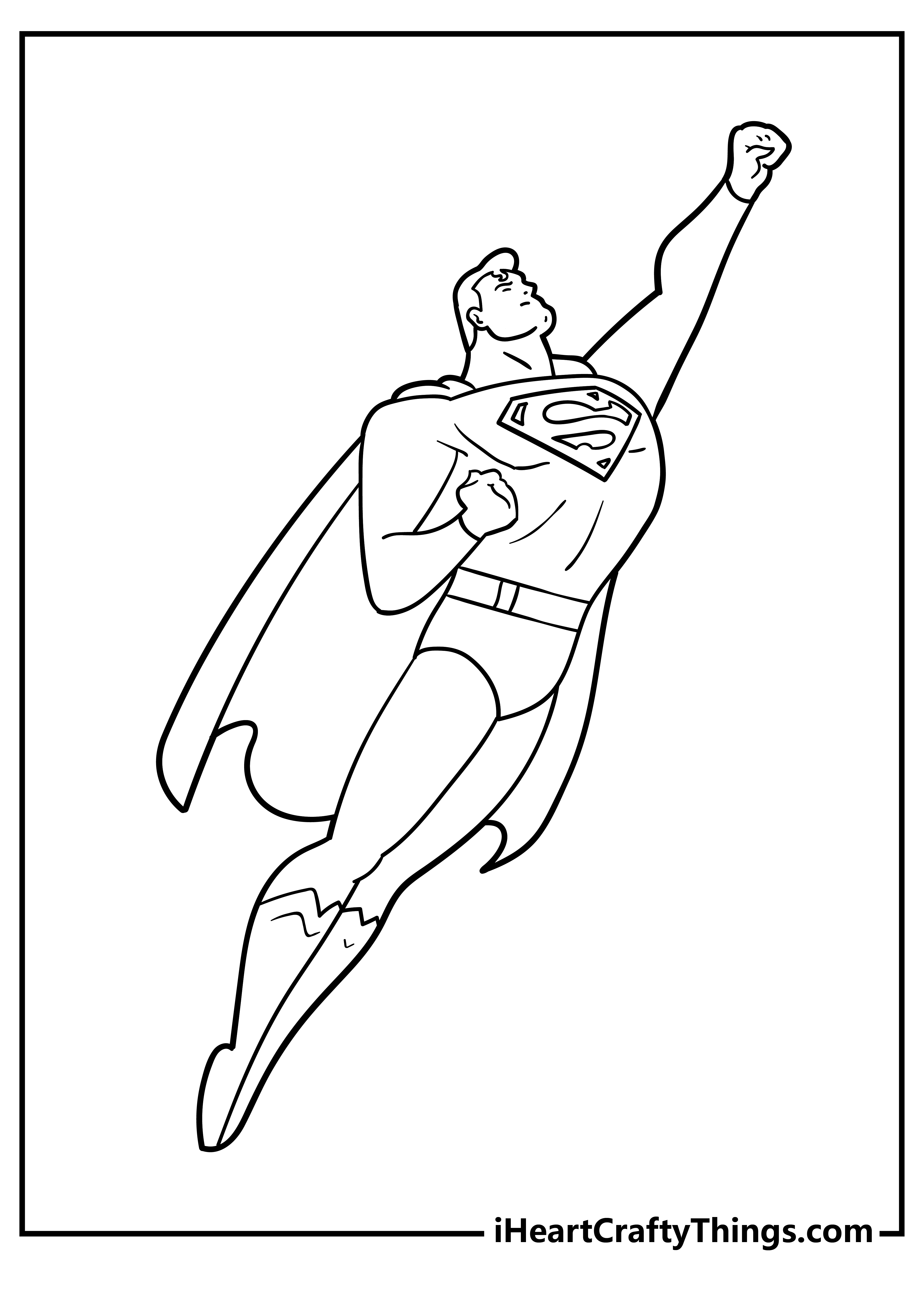 Superhero Preschool Coloring Coloring Pages