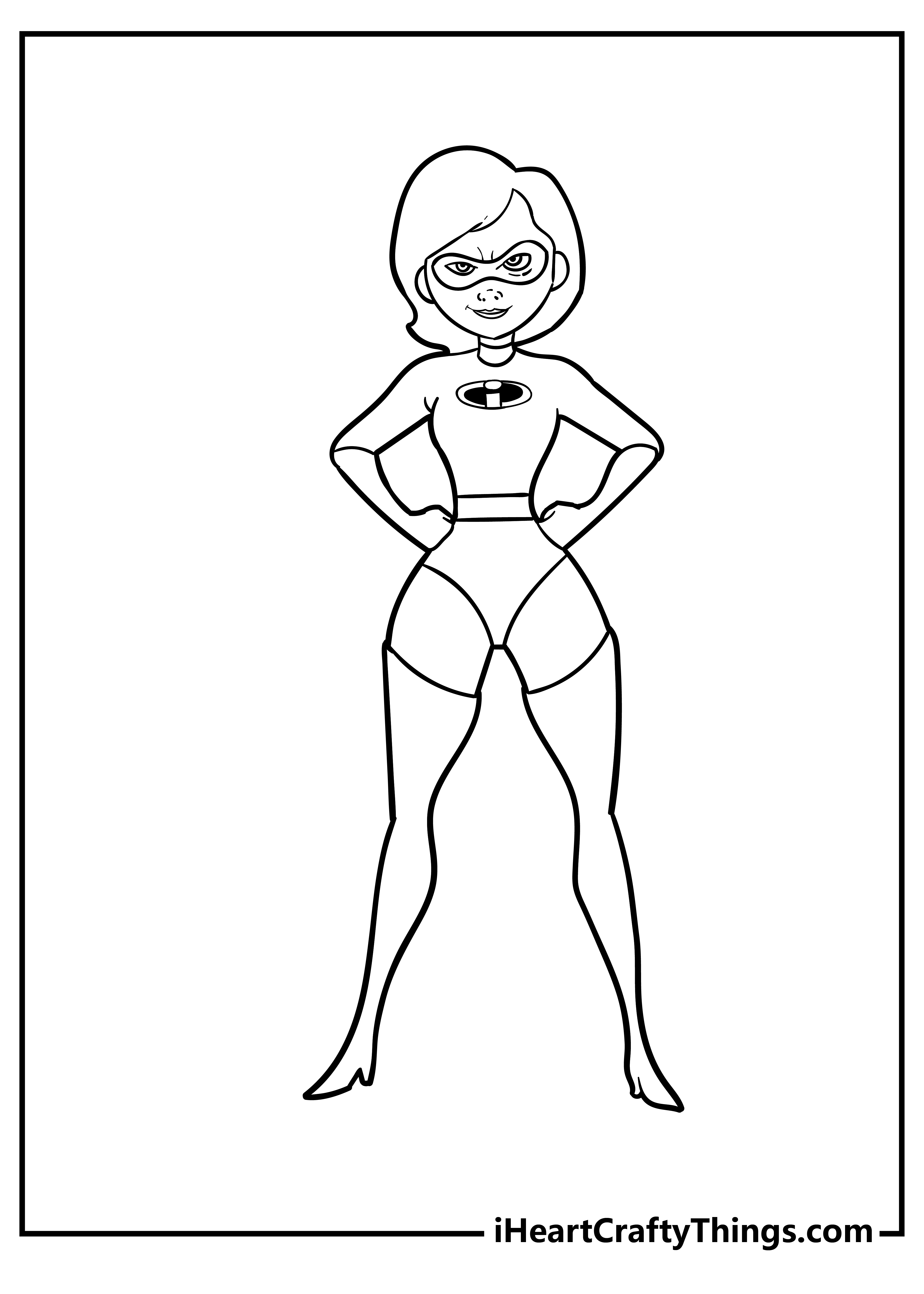 elastigirl coloring pages