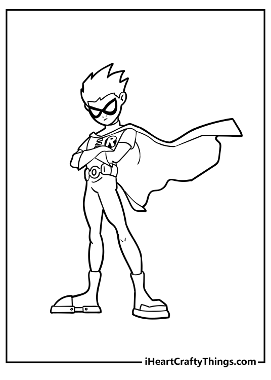 Superheroes Coloring Original Sheet for children free download