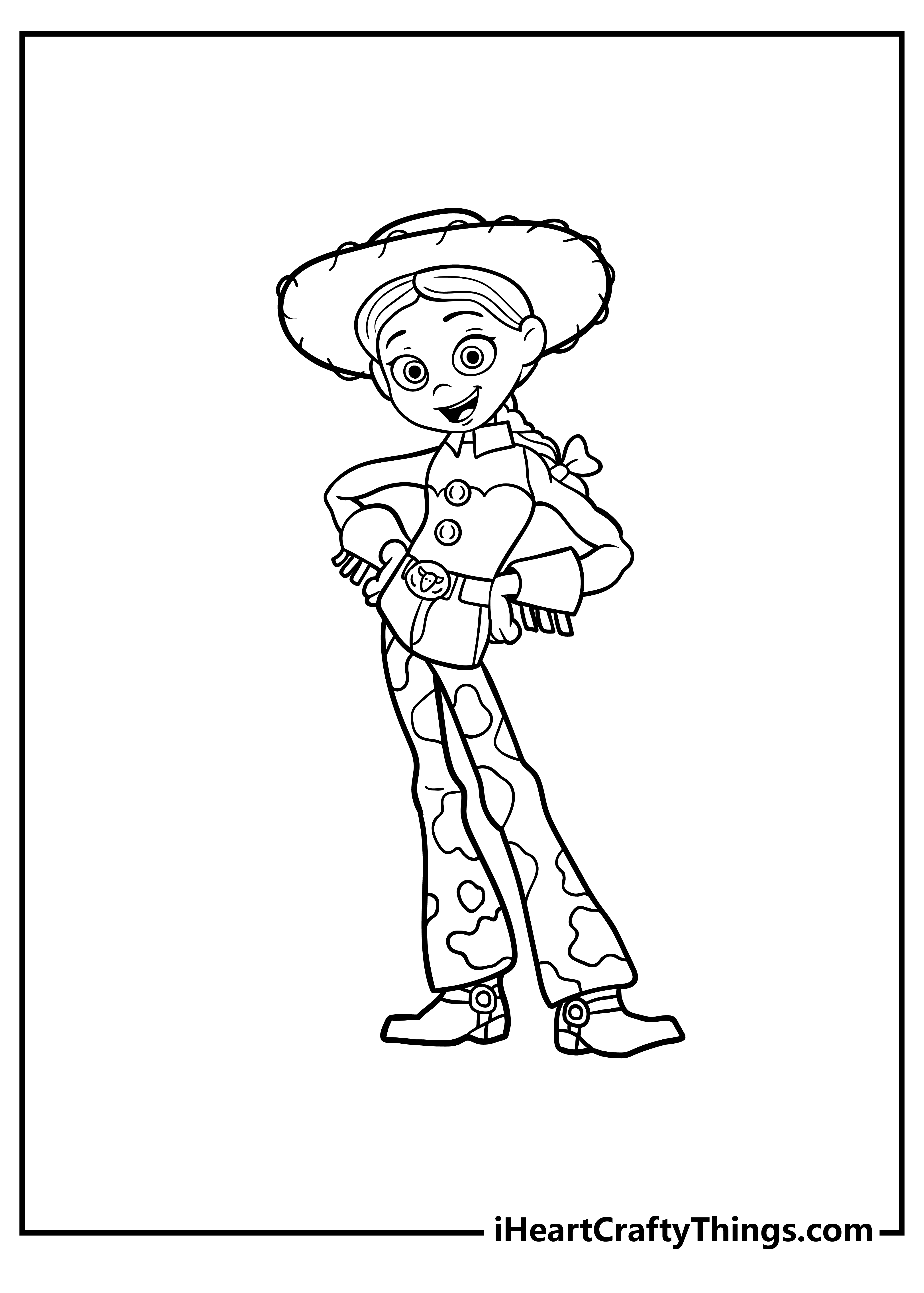 woody and jessie coloring pages