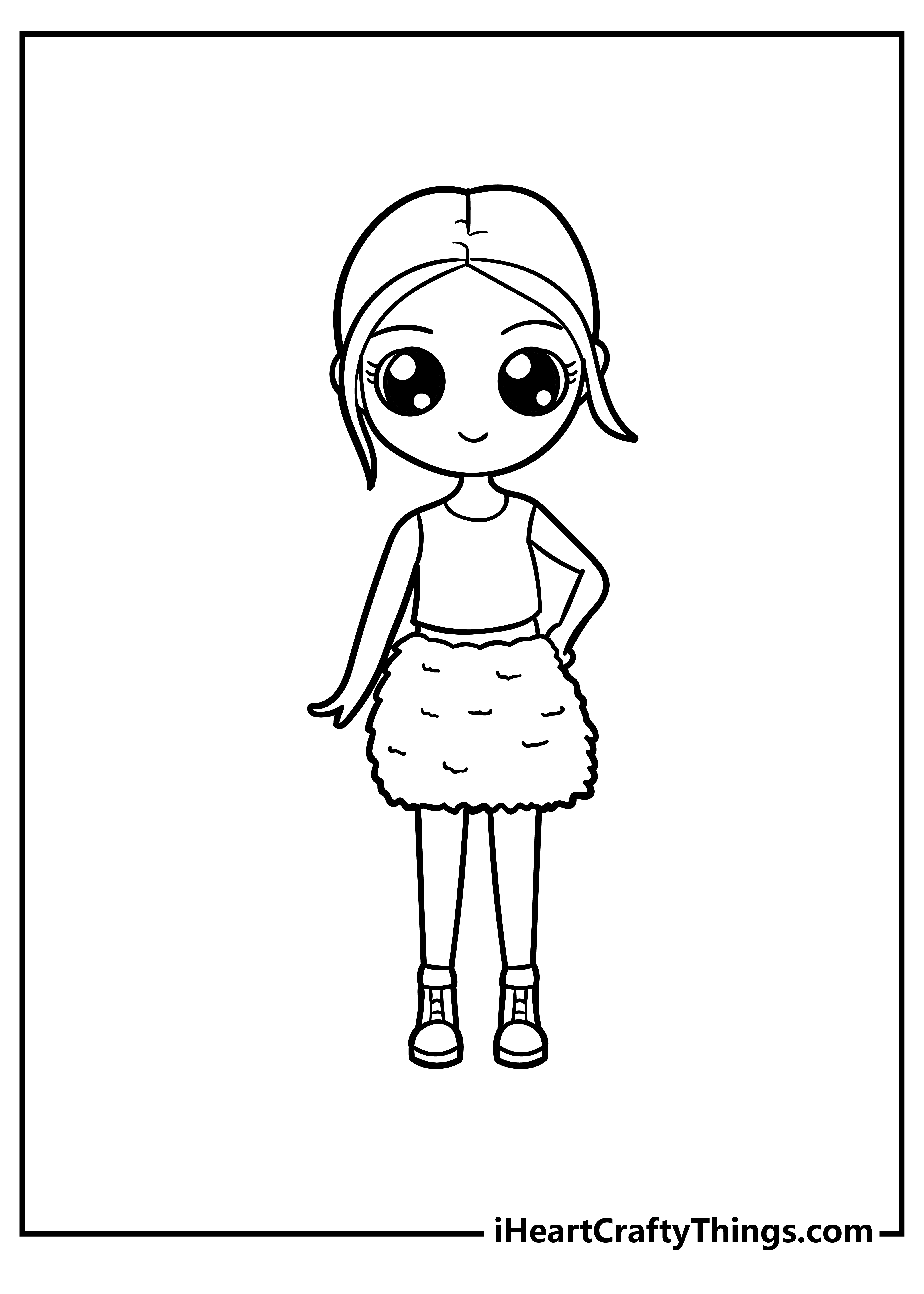 10+ Free Cute Girl Coloring Pages for Kids of All Ages