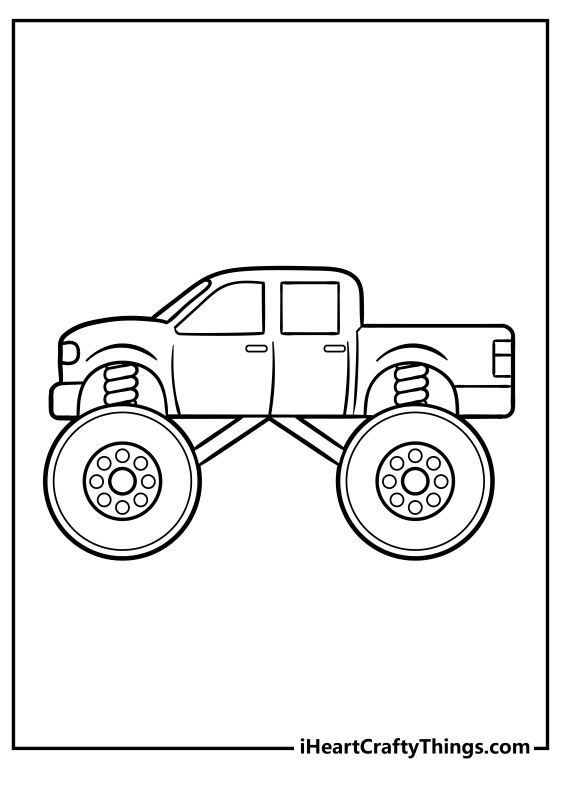 25 Monster Truck Coloring Pages (100% Free Printables)