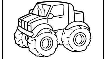 Monster Truck Coloring Pages free printable