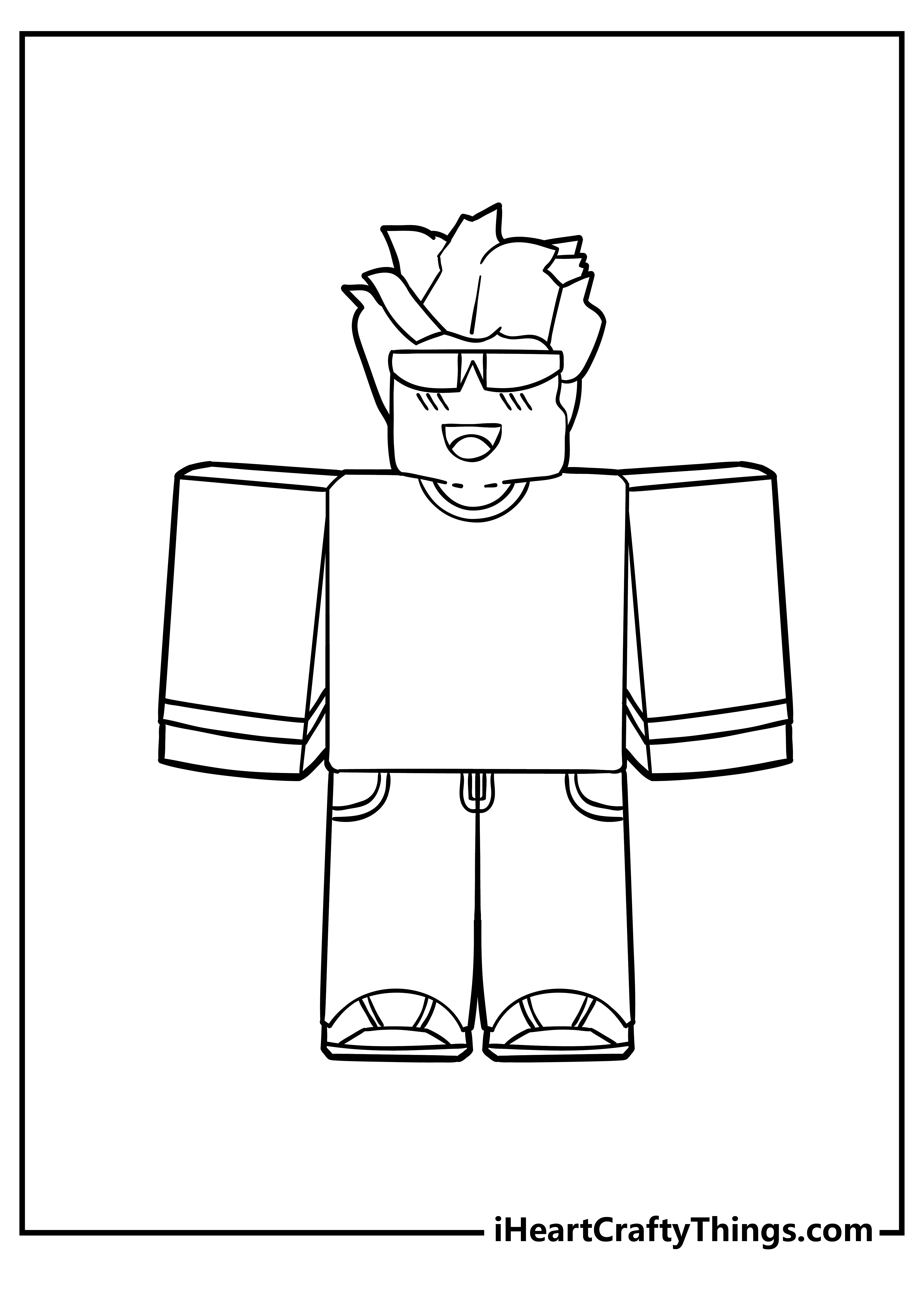Roblox Coloring Pages for adults free printable