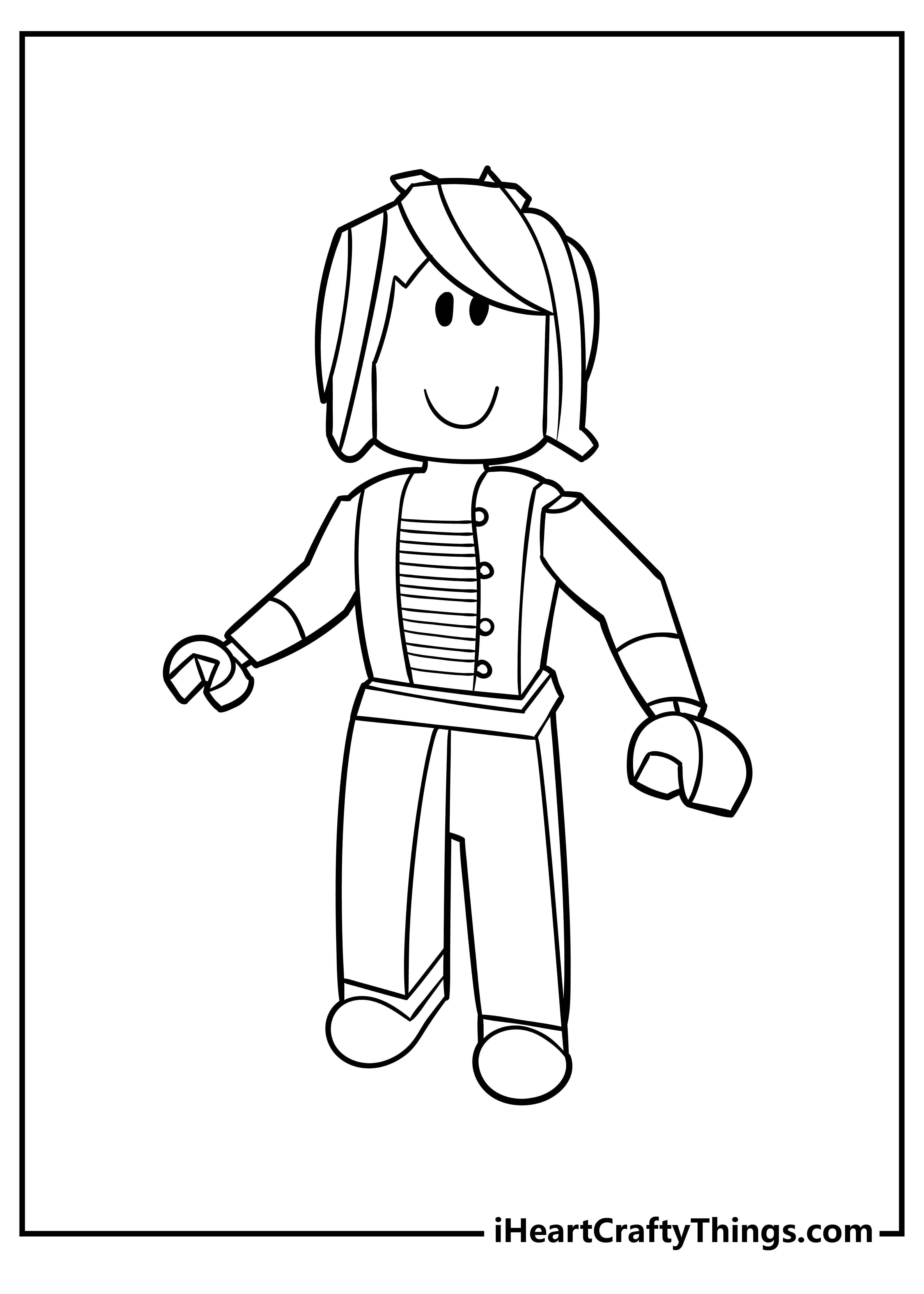 Roblox Coloring Pages for preschoolers free printable
