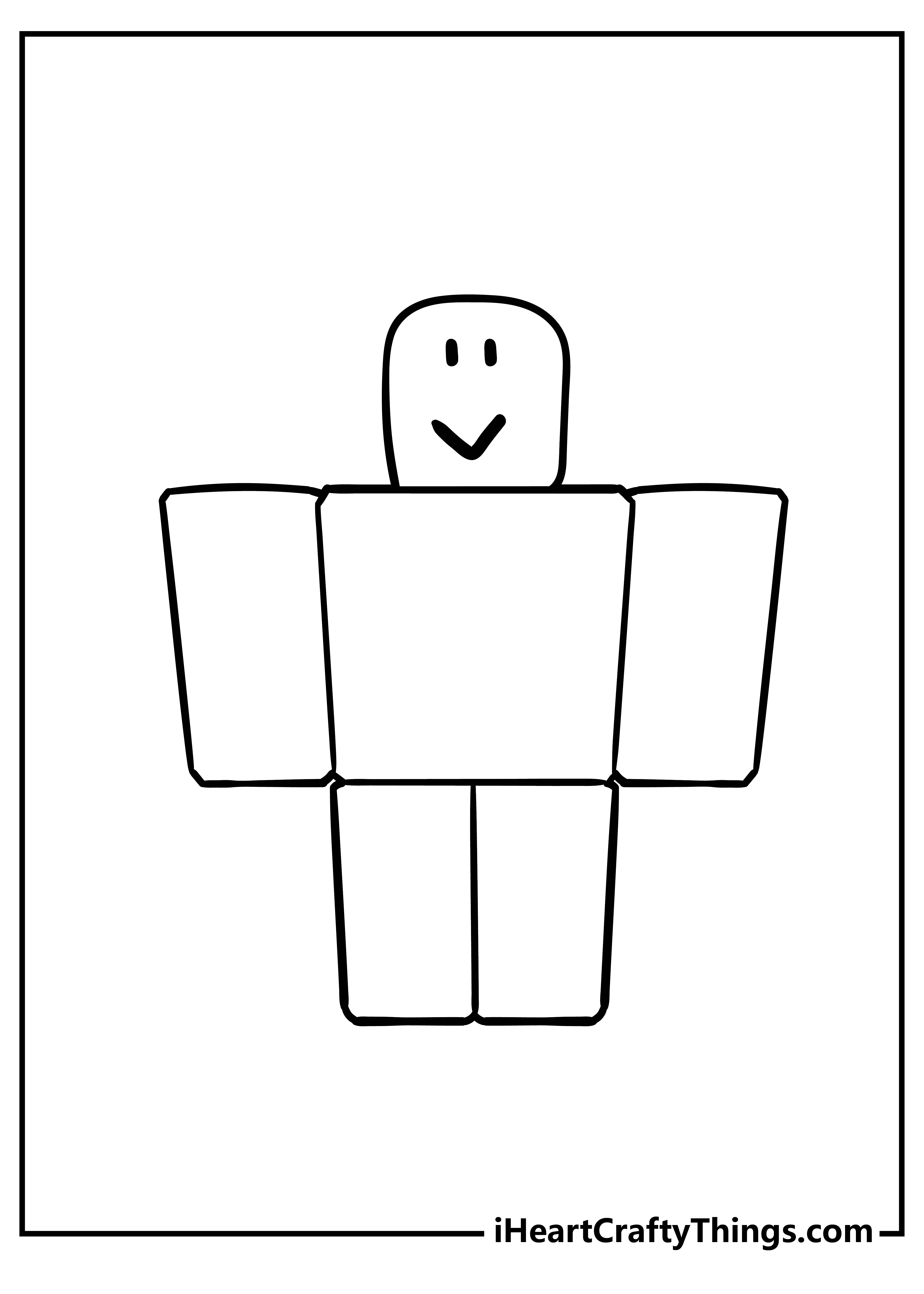 Roblox Characters Coloring Pages Logo printable for free