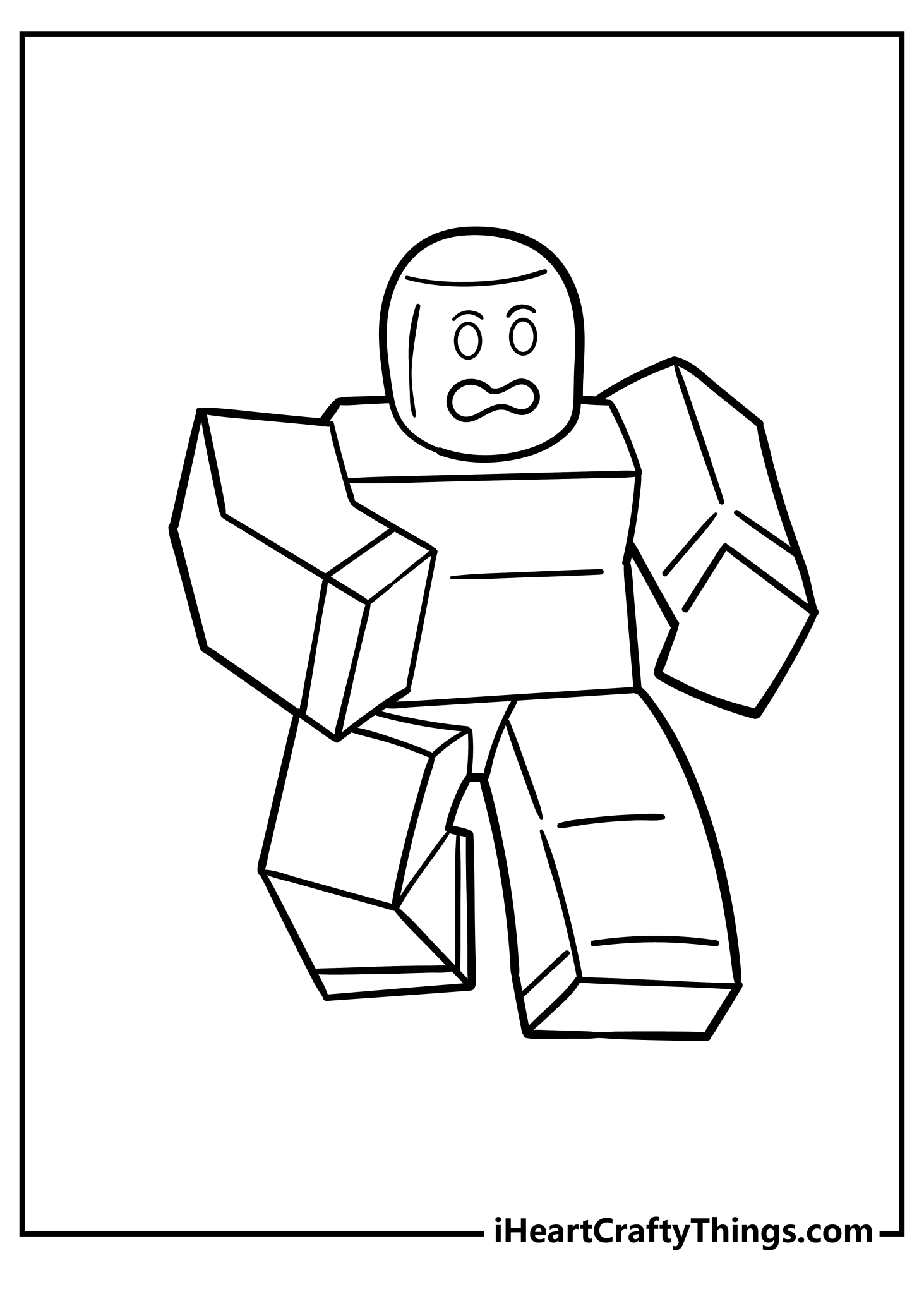 Roblox Coloring Page Print Free