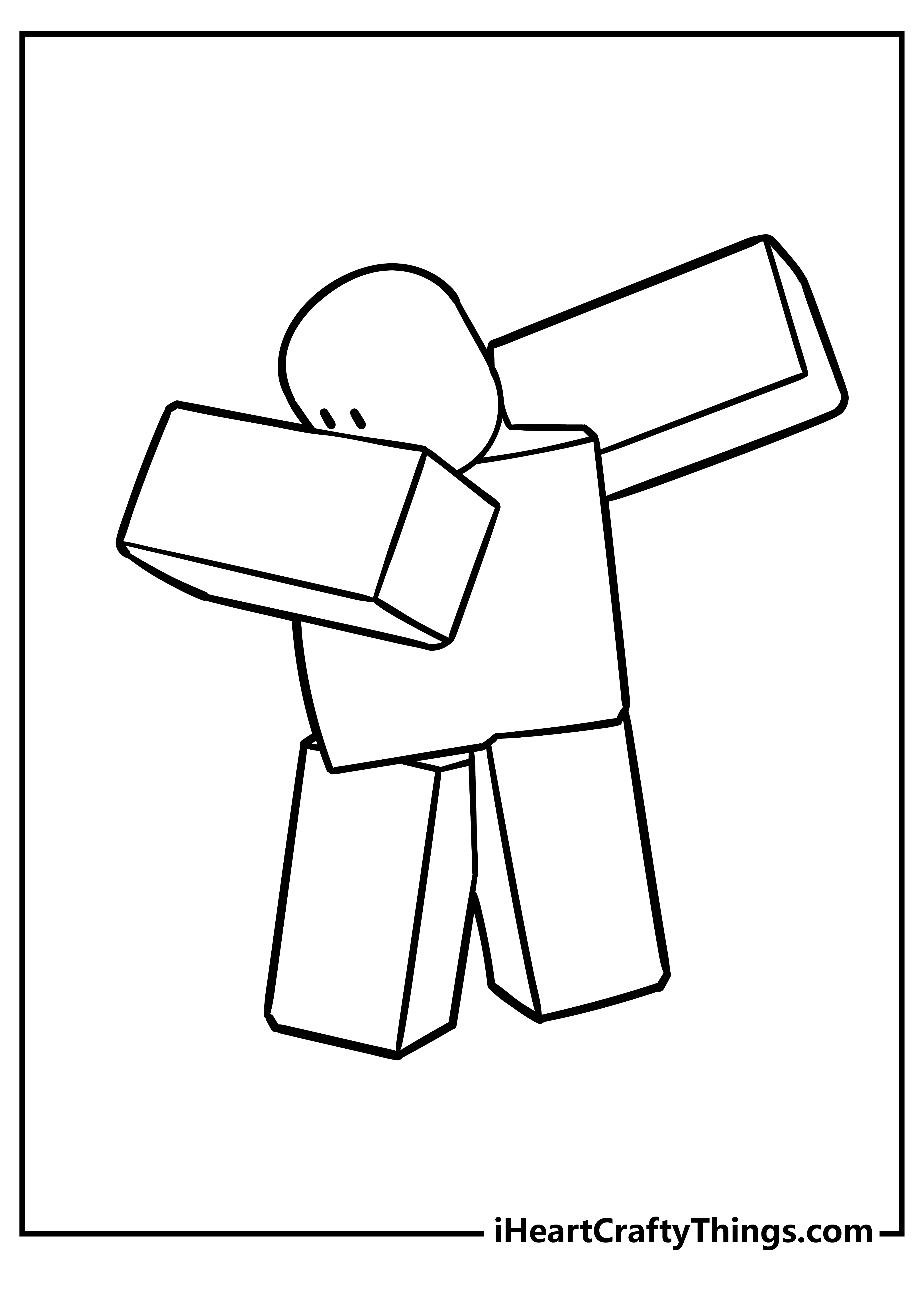 Find the Best Noob Roblox Coloring Pages at AHcoloring in 2023