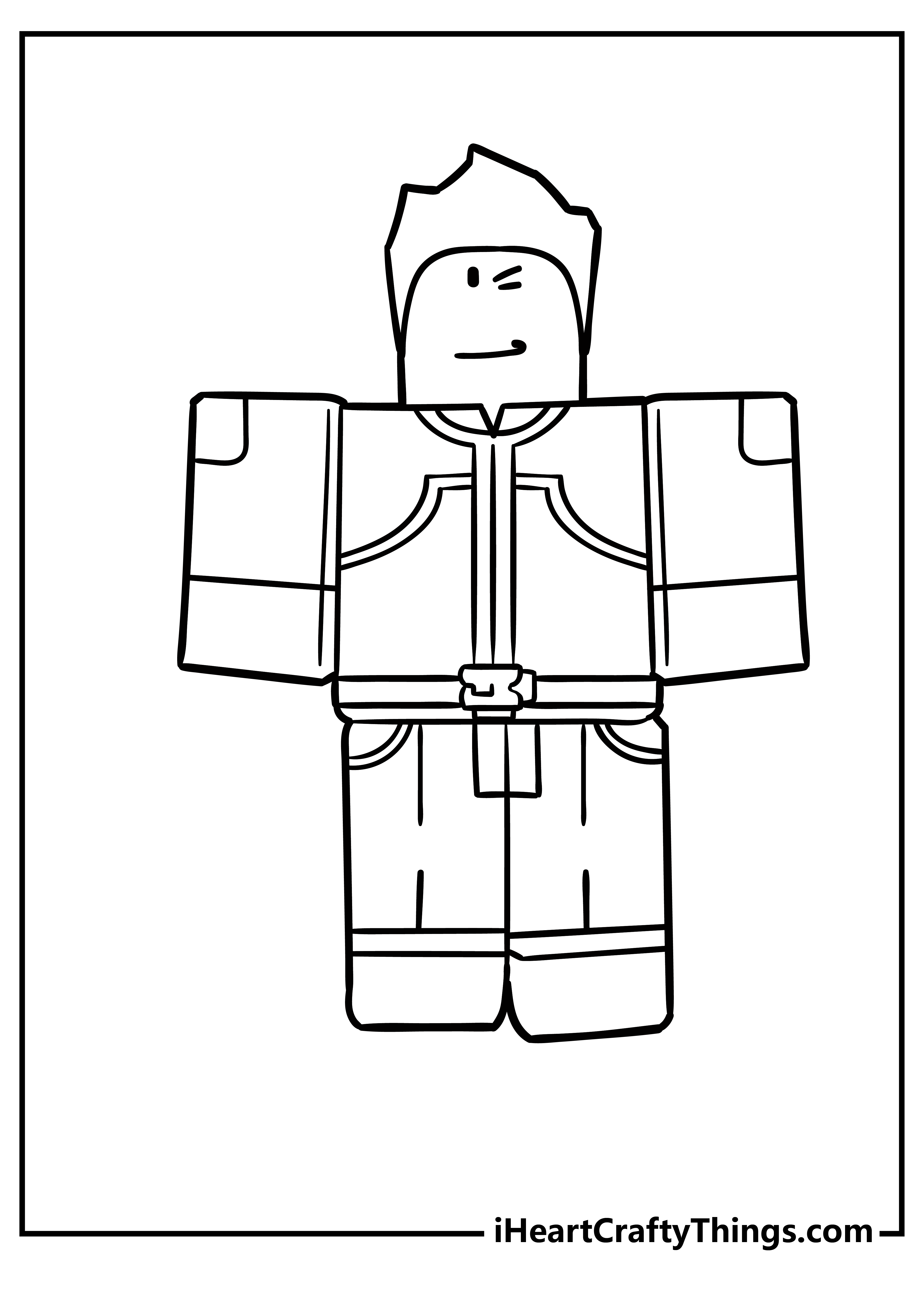 Roblox Coloring Sheet for children free download