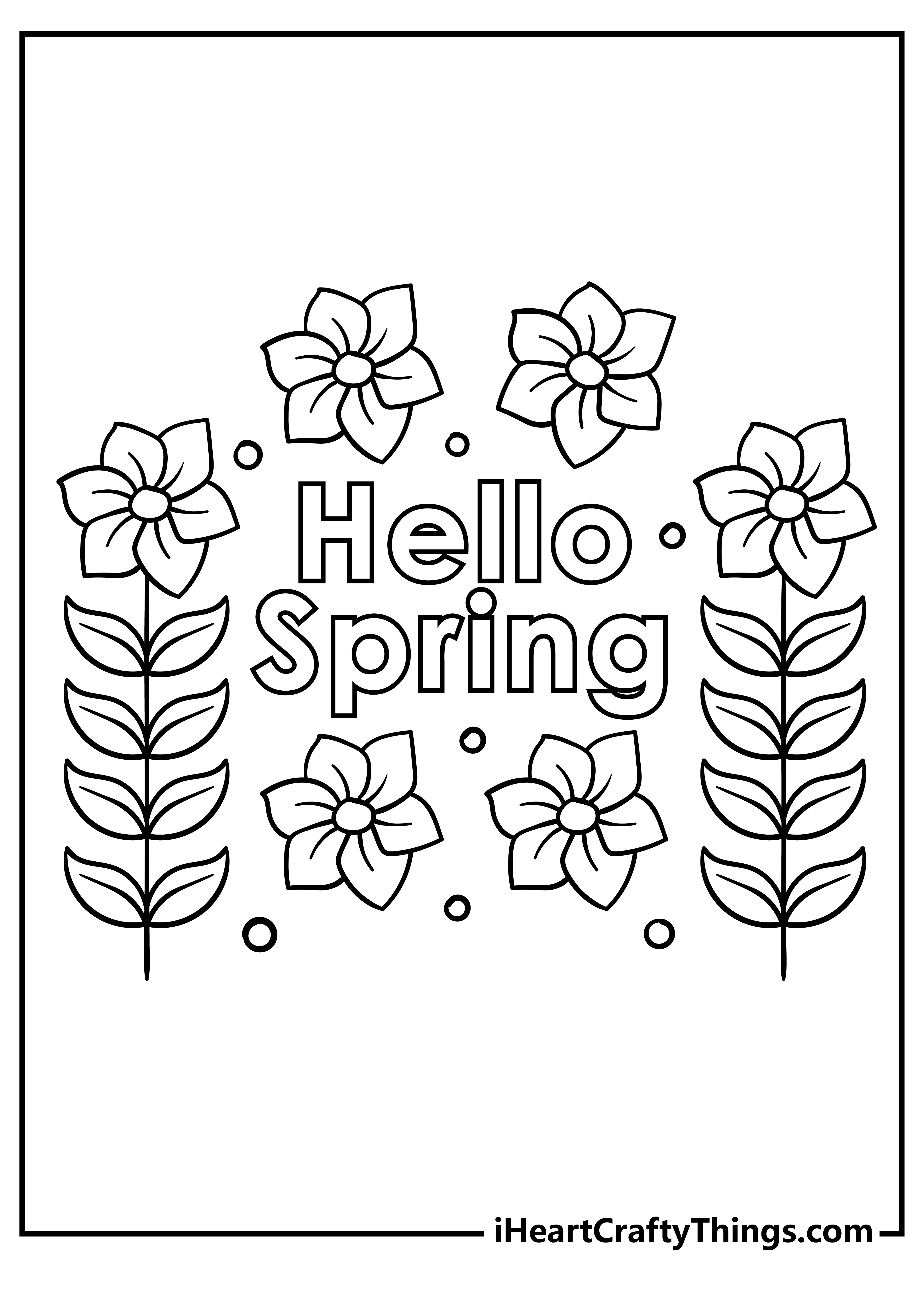 Spring Coloring Pages for Kids Ages 4-12 - Printable and High