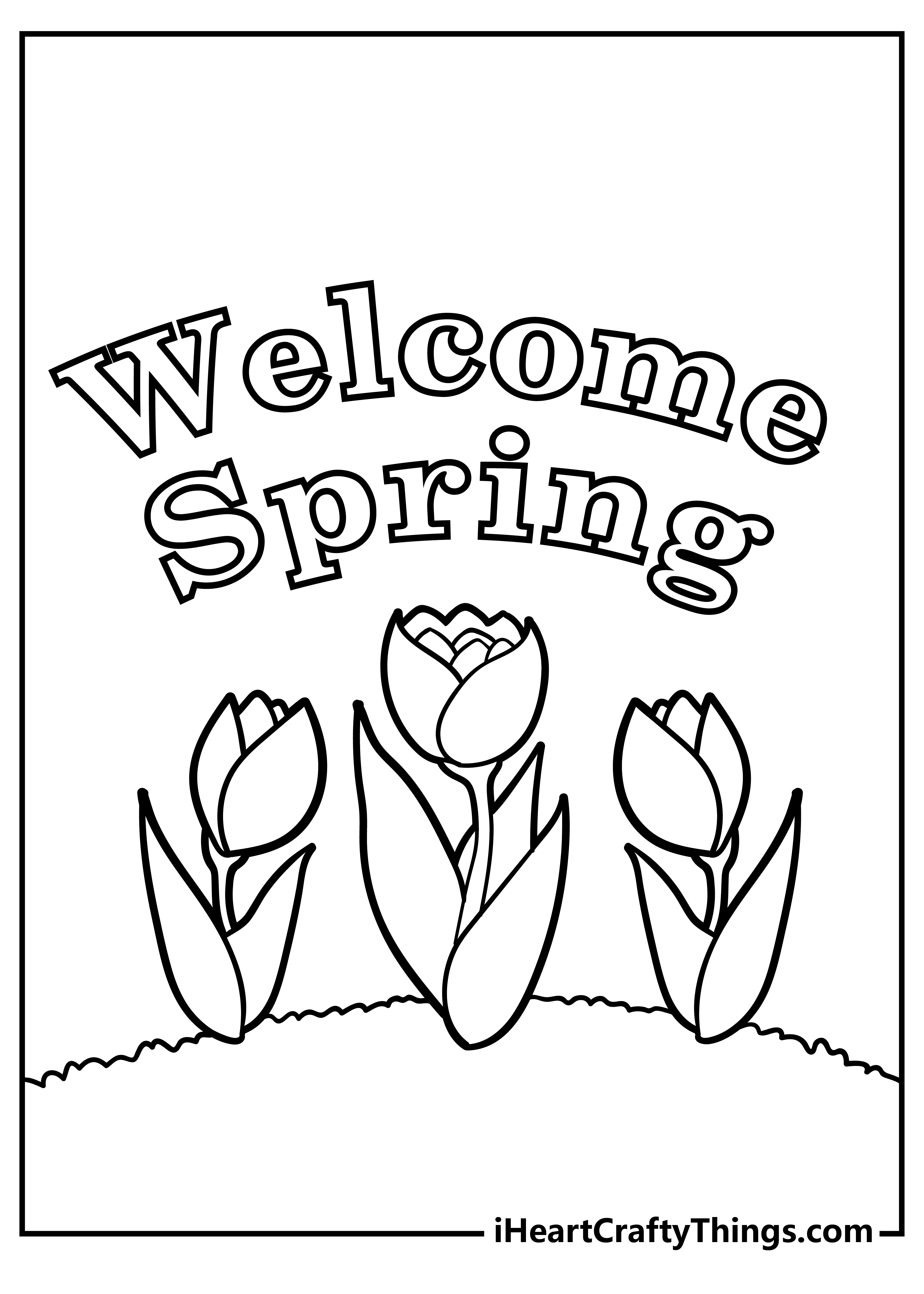Printable Spring Coloring Pages Updated 20