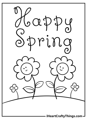 Spring Coloring Pages free printable