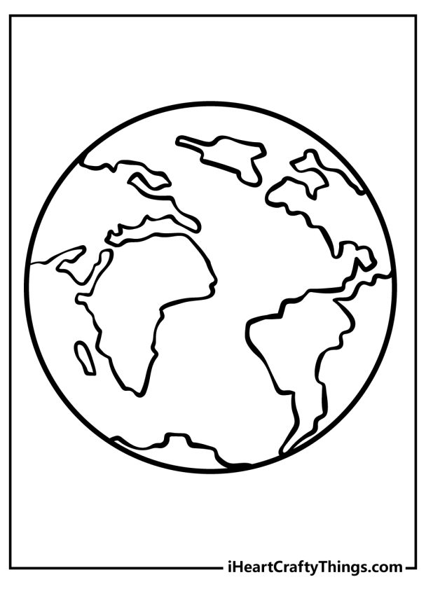 Earth Coloring Pages (100% Free Printables)