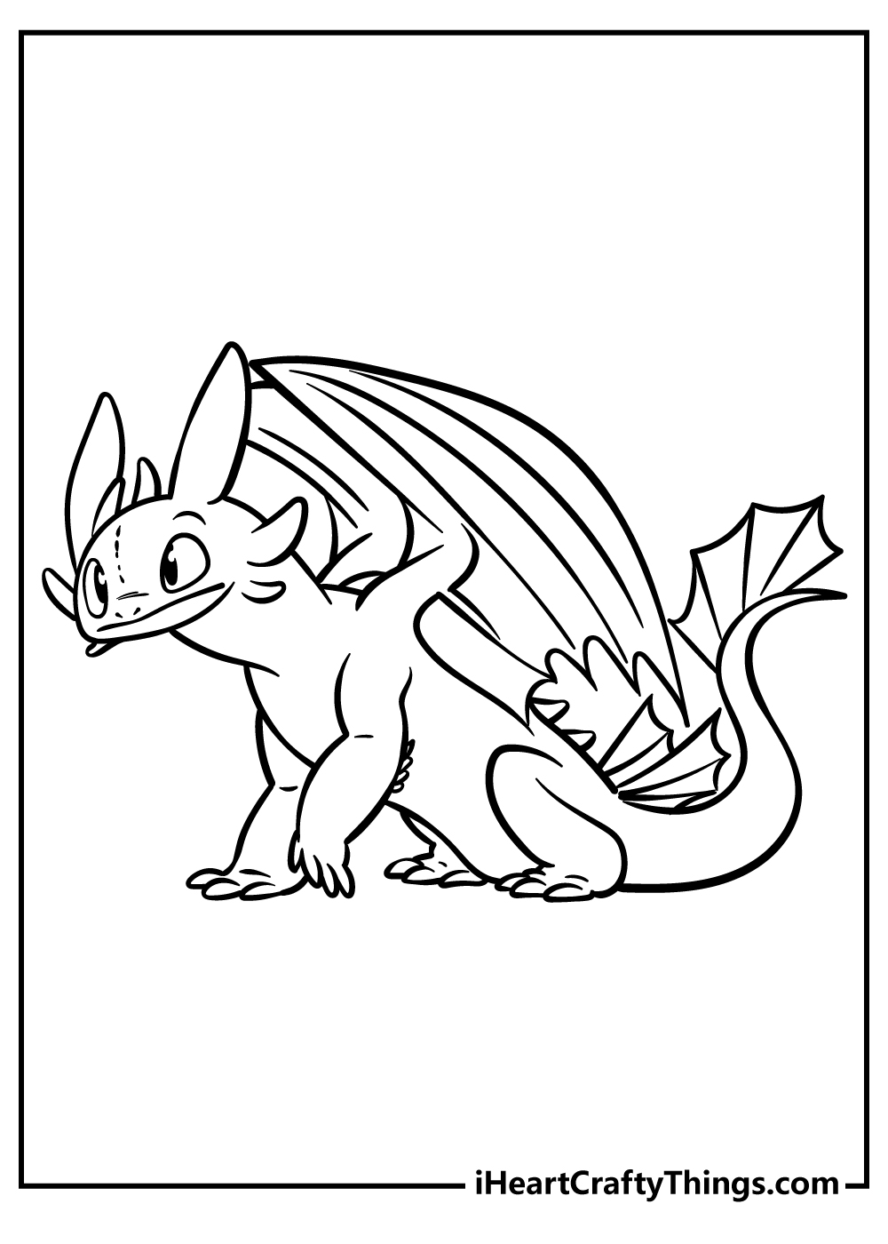 cool dragon pictures to color