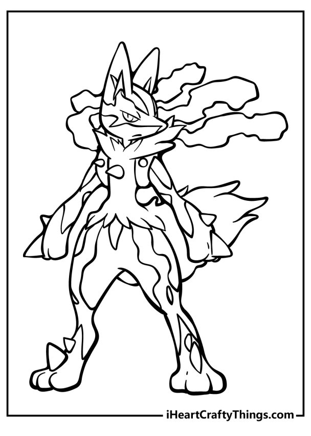 Mega Pokemon Coloring Pages (100% Free Printables)